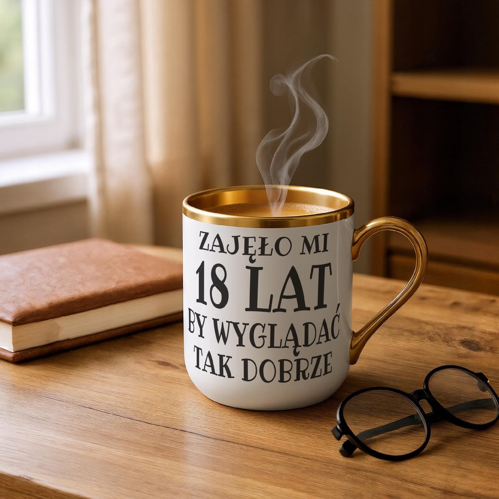 Kubek Premium Złoty Zajęło Mi 18 Lat Na Urodziny Prezent Upominek