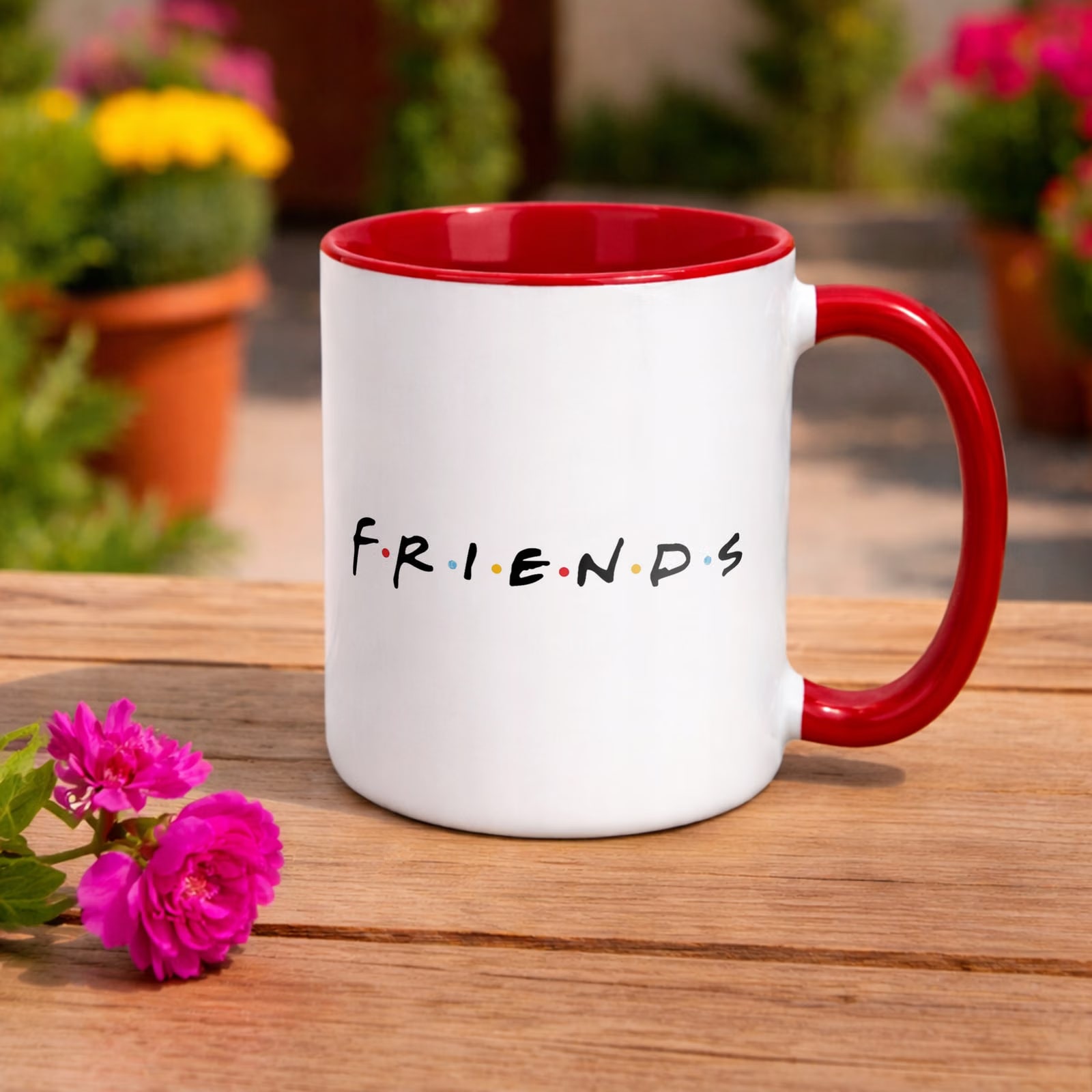 Kubek Czerwony Friends Przyjaciele Dla Fanów Serialu Prezent Upominek