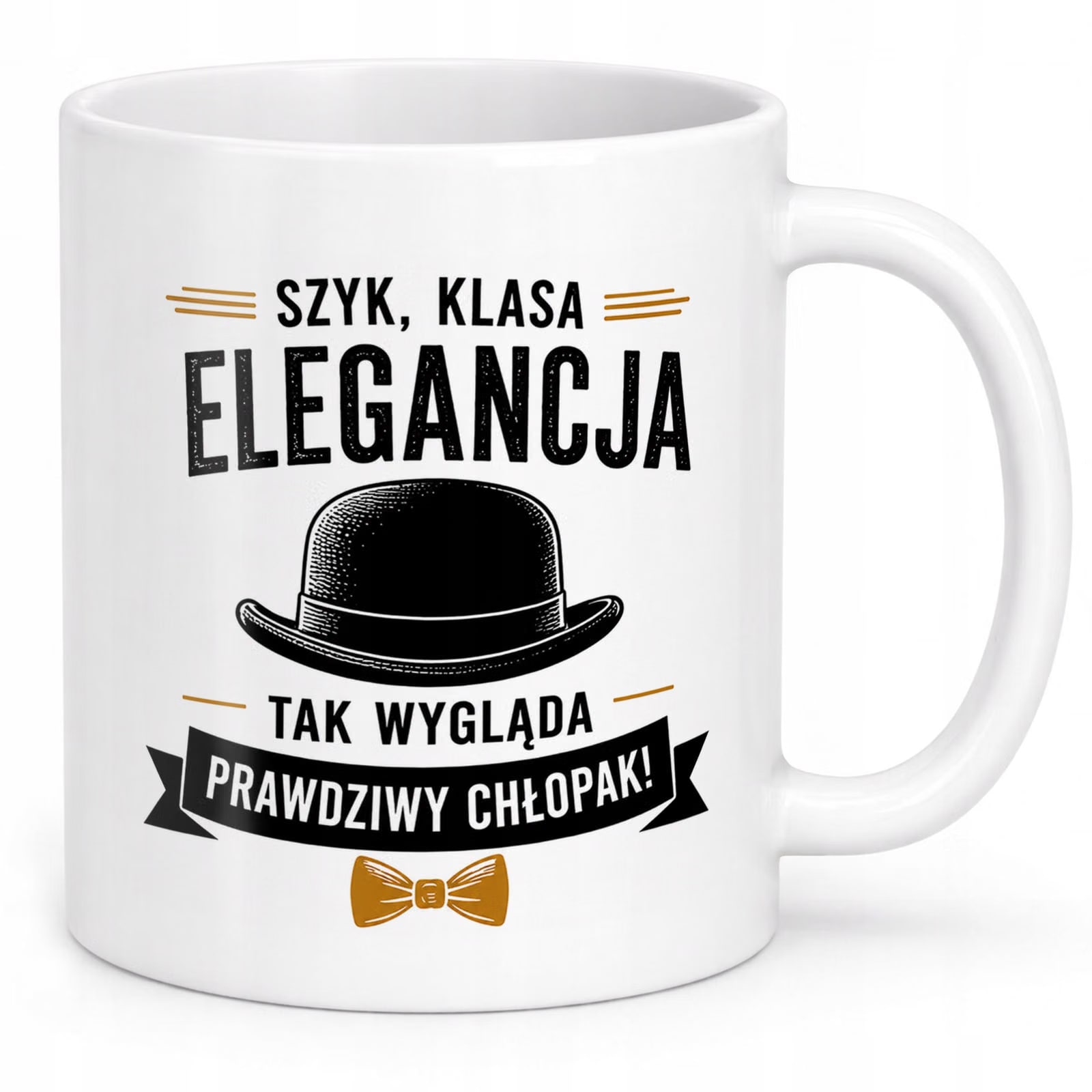 Biały Kubek z nadrukiem Dzień Chłopaka Dla Mężczyzny Upominek Prezent