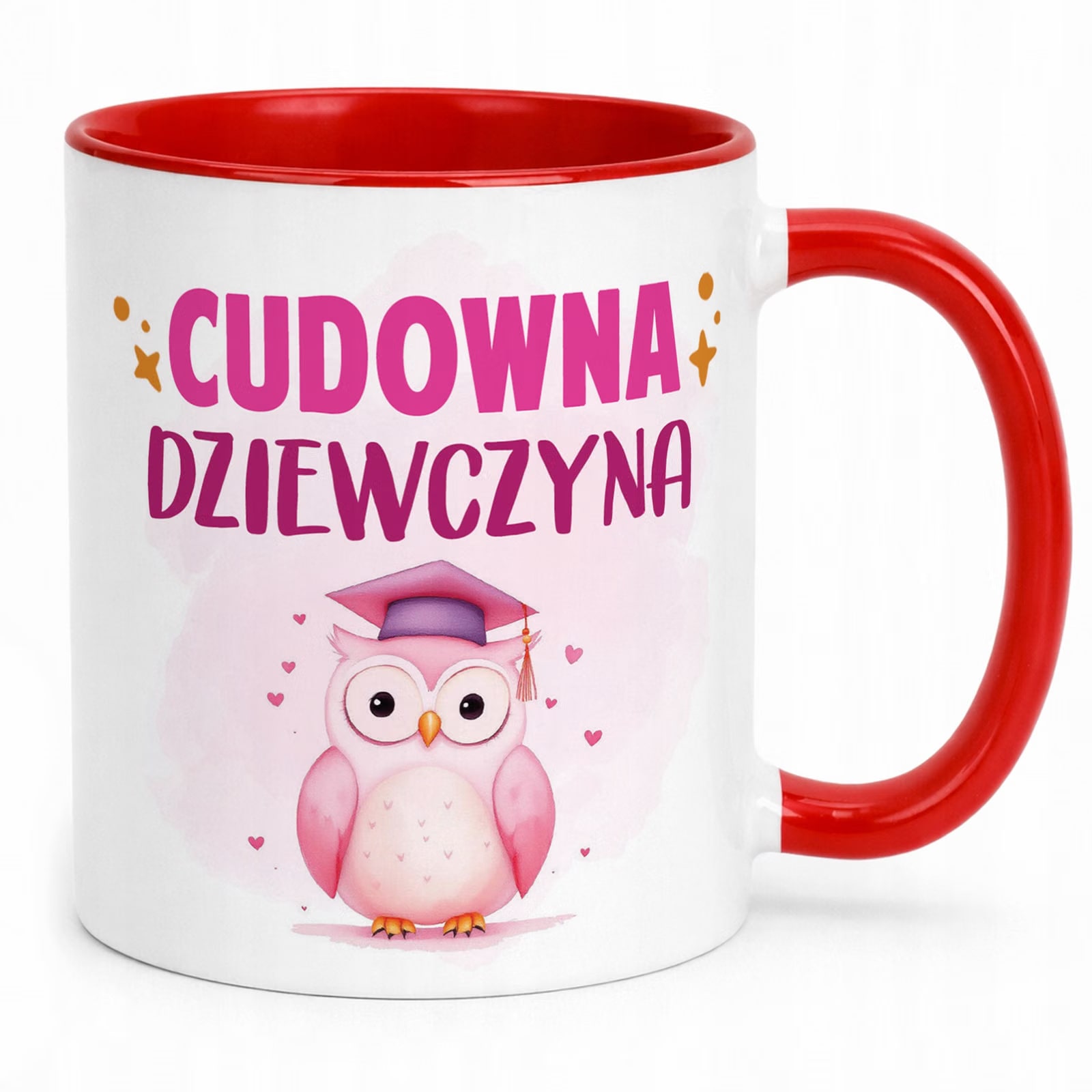 Kubek Czerwony Dzień Kobiet Dla Dziewczynki Dla Niej Prezent Upominek
