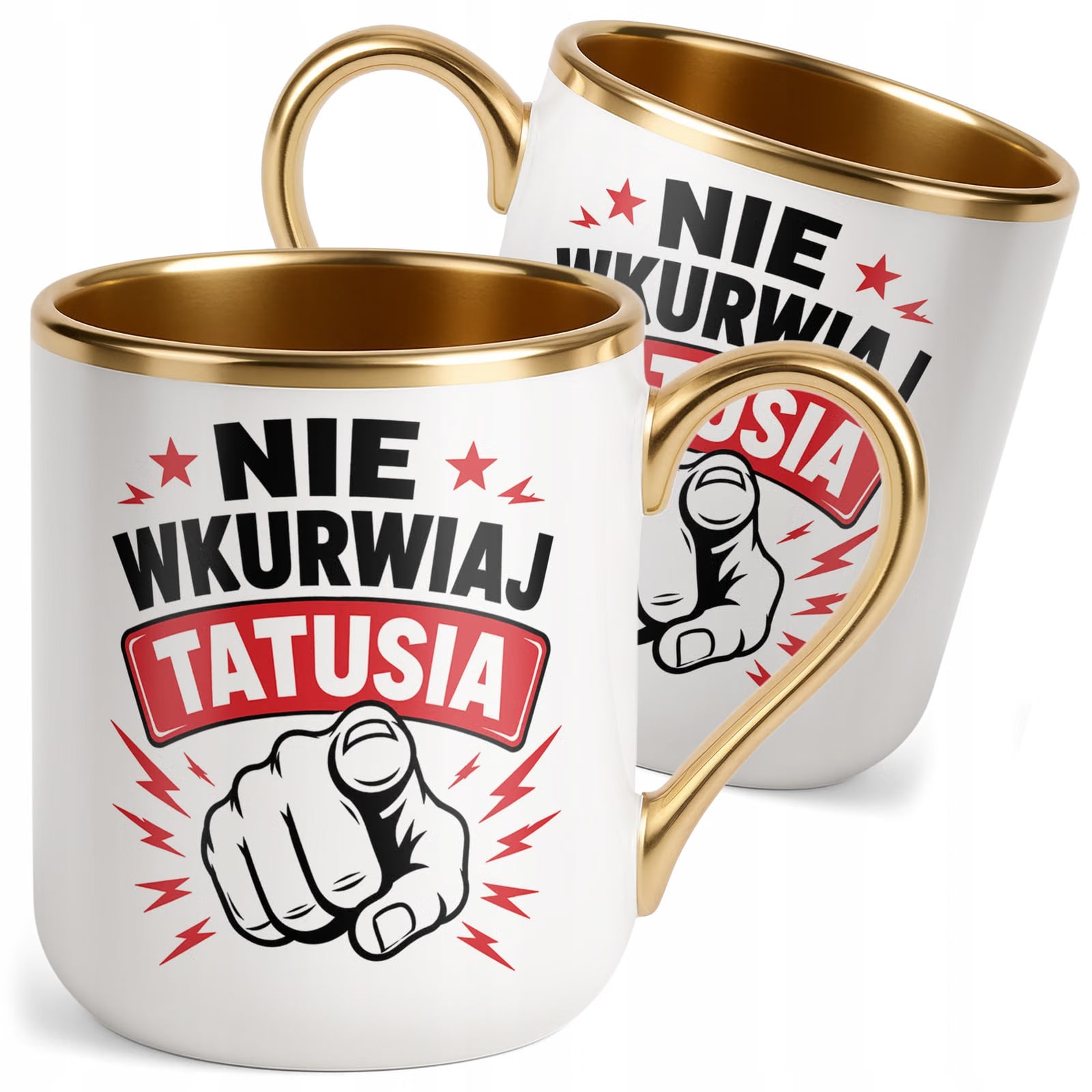 Kubek Premium Złoty prezent dla tatusia na Dzień Ojca upominek