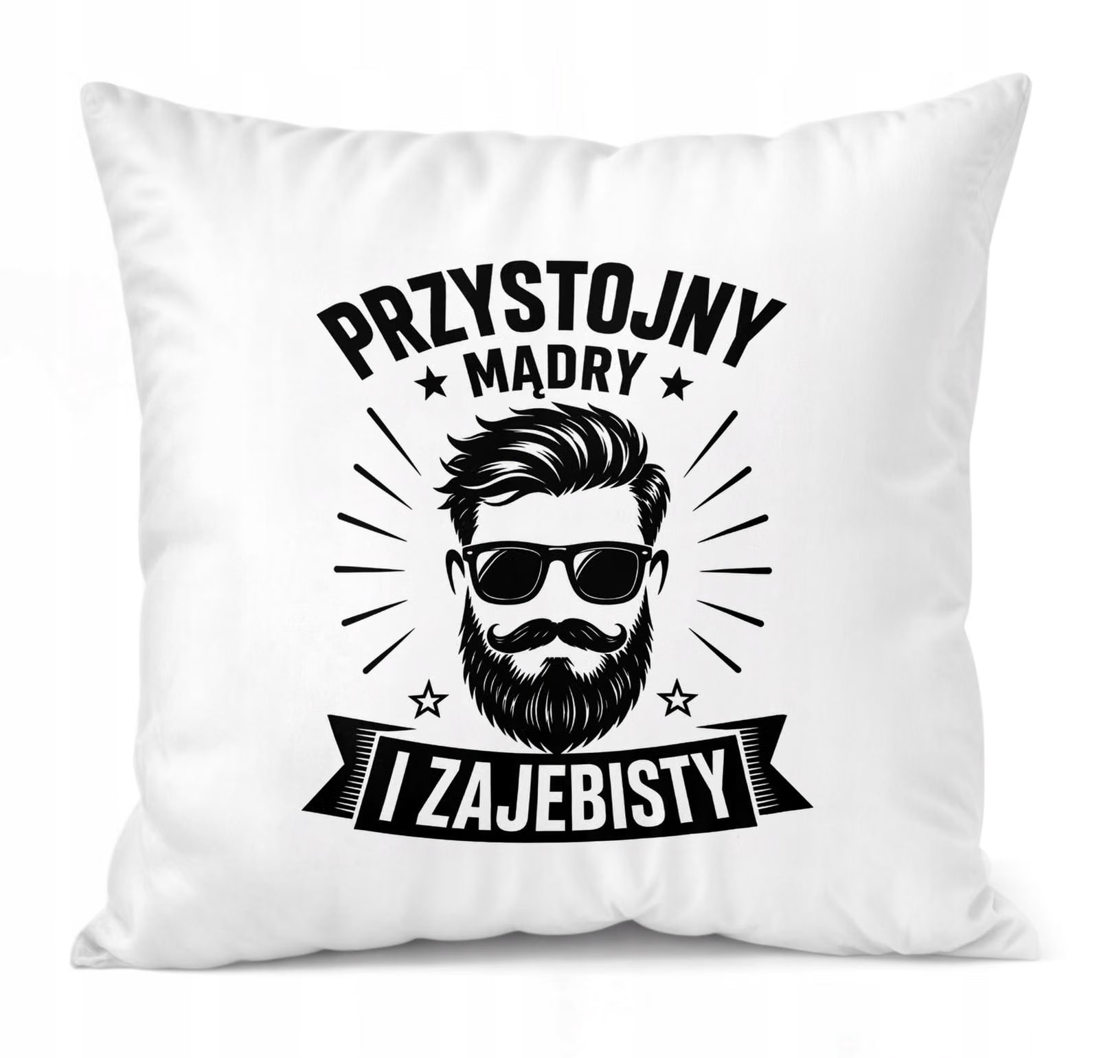 Poduszka Jasiek z nadrukiem Dzień Chłopaka 38x38cm Prezent Upominek