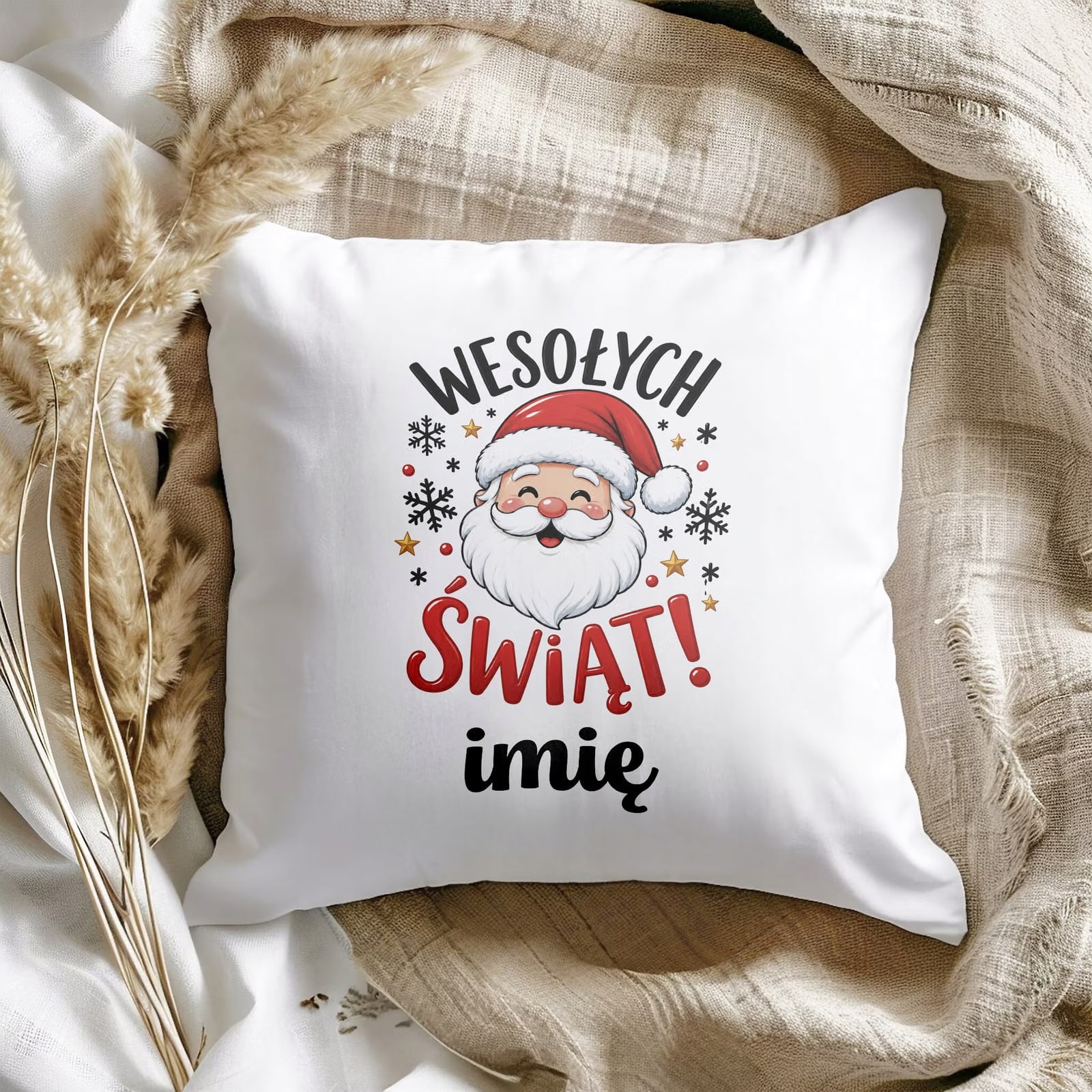 Poduszka Personalizowana 38x38cm z Nadrukiem Boże Narodzenie Prezent