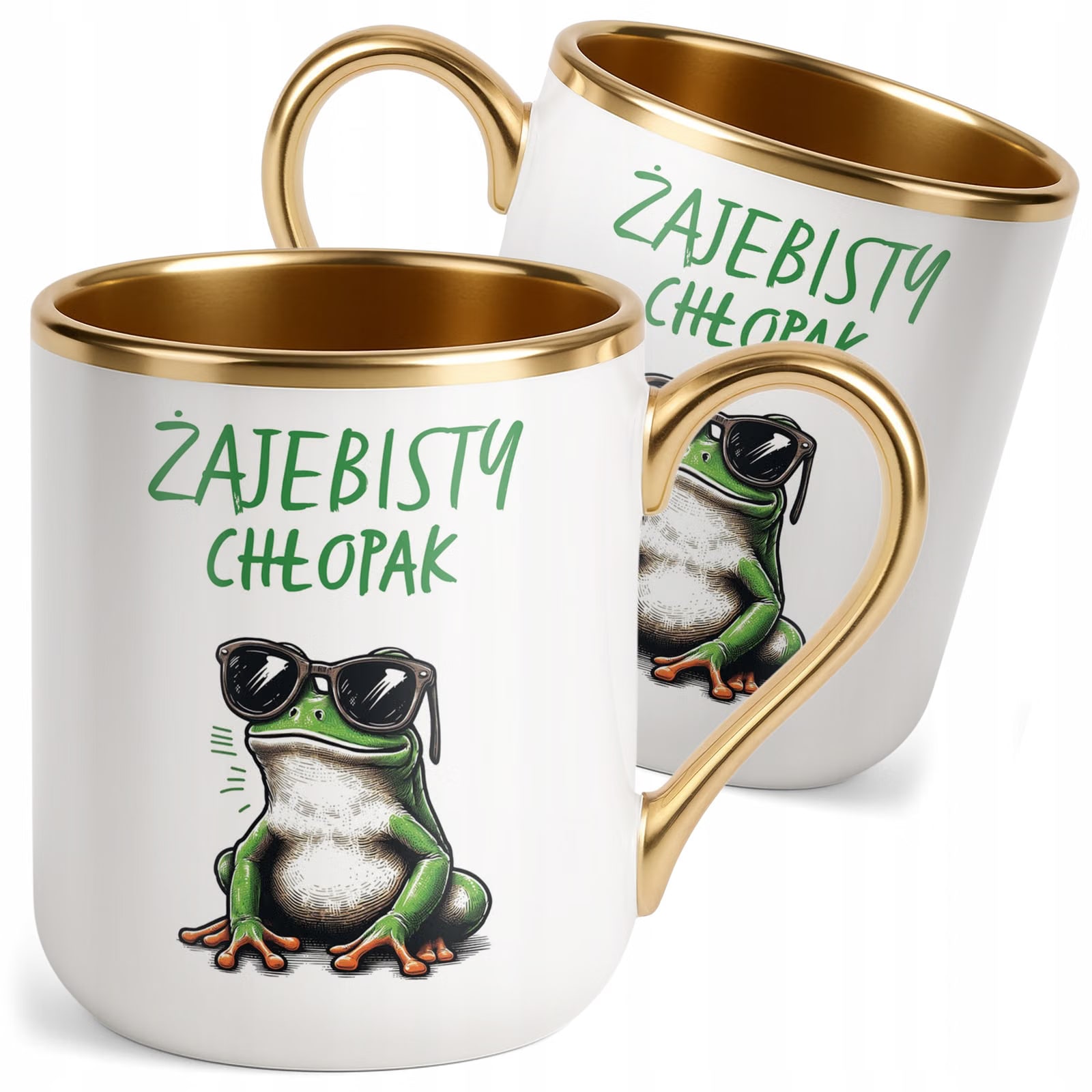 Kubek Premium Złoty Żajebisty Chłopak Dla Mężczyzny Walentynki Prezent