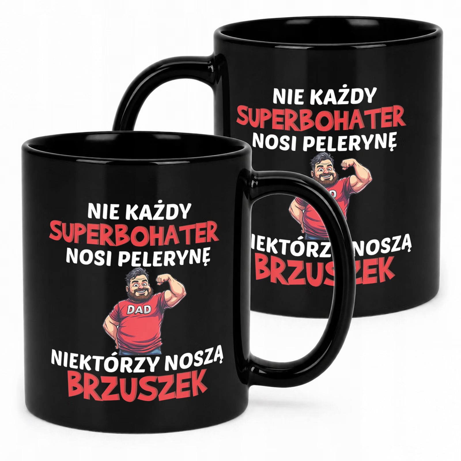Pomysł na prezent na Dzień Ojca kubek czarny dla taty upominek od serca