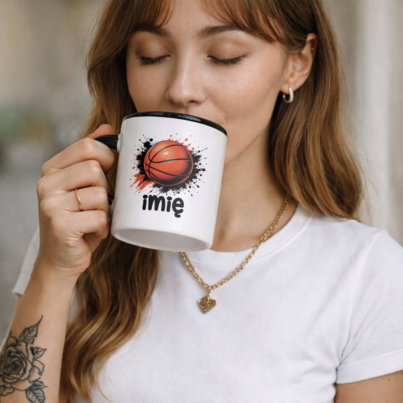 Zestaw Personalizowany Plecak Worek Kubek Czarny Piłka nożna Prezent