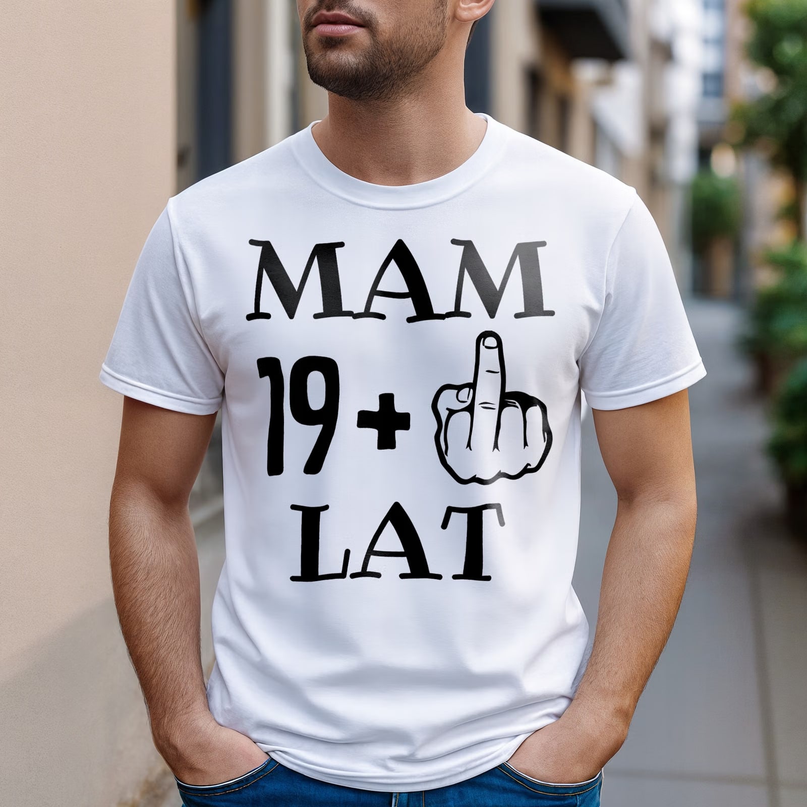 Koszulka biała męska Mam 20 Urodziny Prezent Upominek r. 3XL