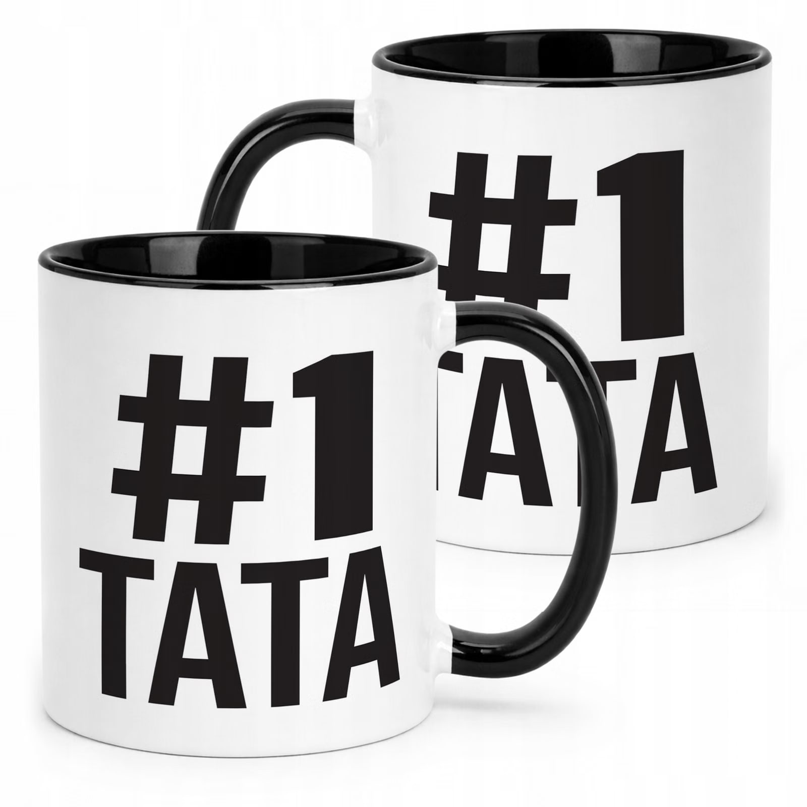 Kubek Czarny Dzień Ojca 1# TATA Prezent Upominek Dla Taty