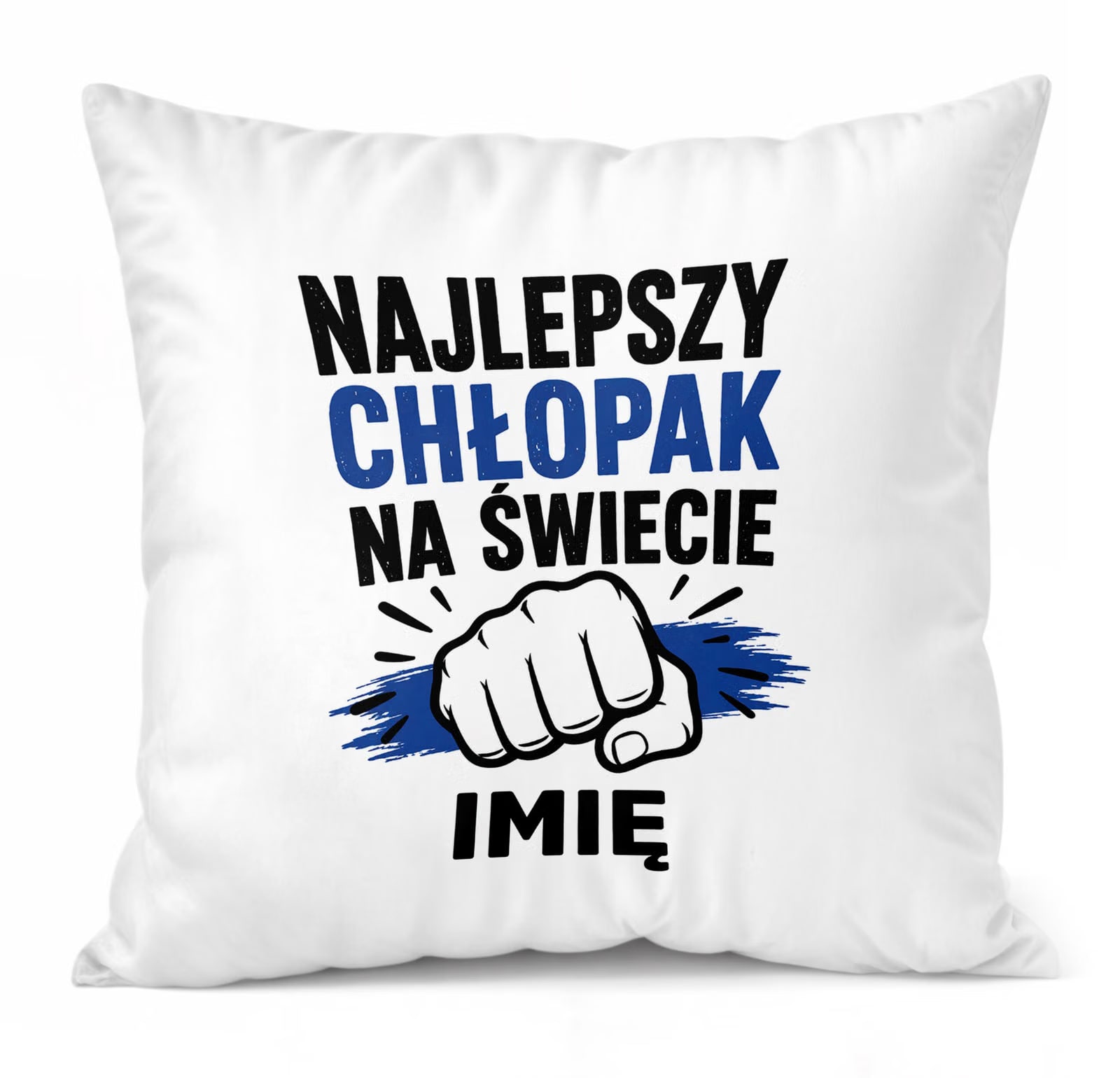 Poduszka Jasiek Personalizowana z nadrukiem Dzień Chłopaka 38x38cm Prezent