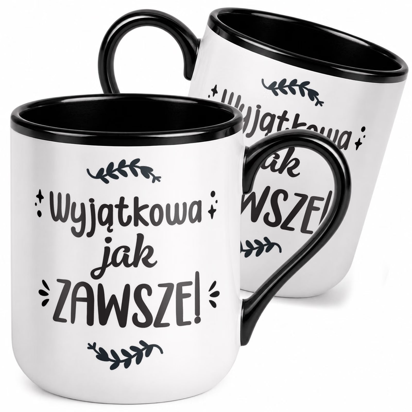 Kubek z nadrukiem Premium Czarny Dzień Kobiet Dla Kobiety Upominek Prezent