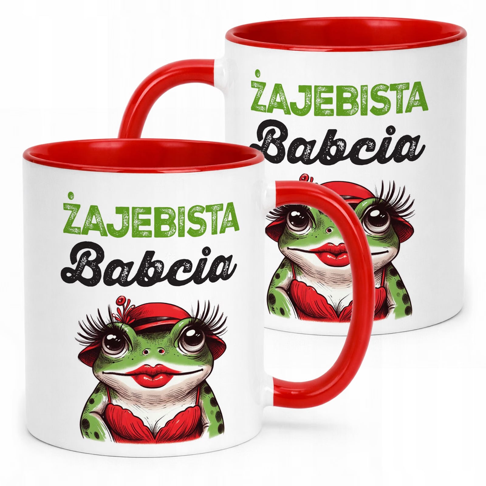 Kubek Czerwony Dzień Babci Dla Babci Prezent Upominek