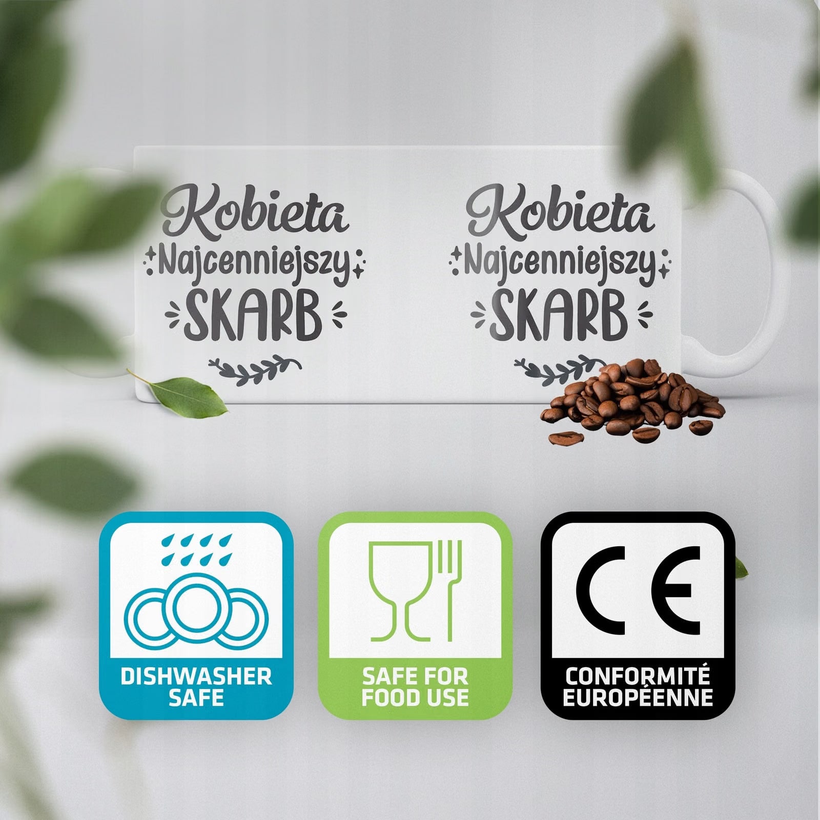 Zestaw Kubek + Torba Dzień Kobiet Prezent Kobieta Najcenniejszy Skarb