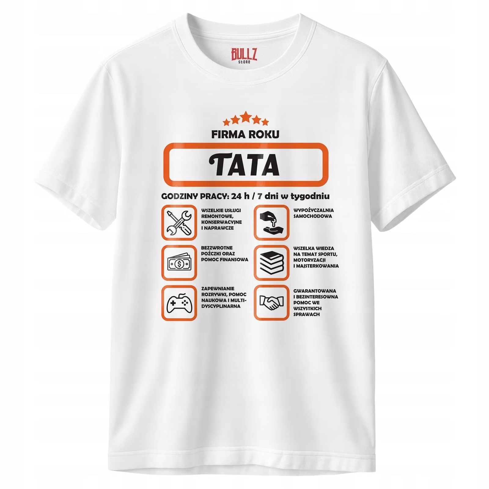 Zestaw Kubek + Koszulka Dzień Ojca Dla Taty Firma Tata Prezent Upominek