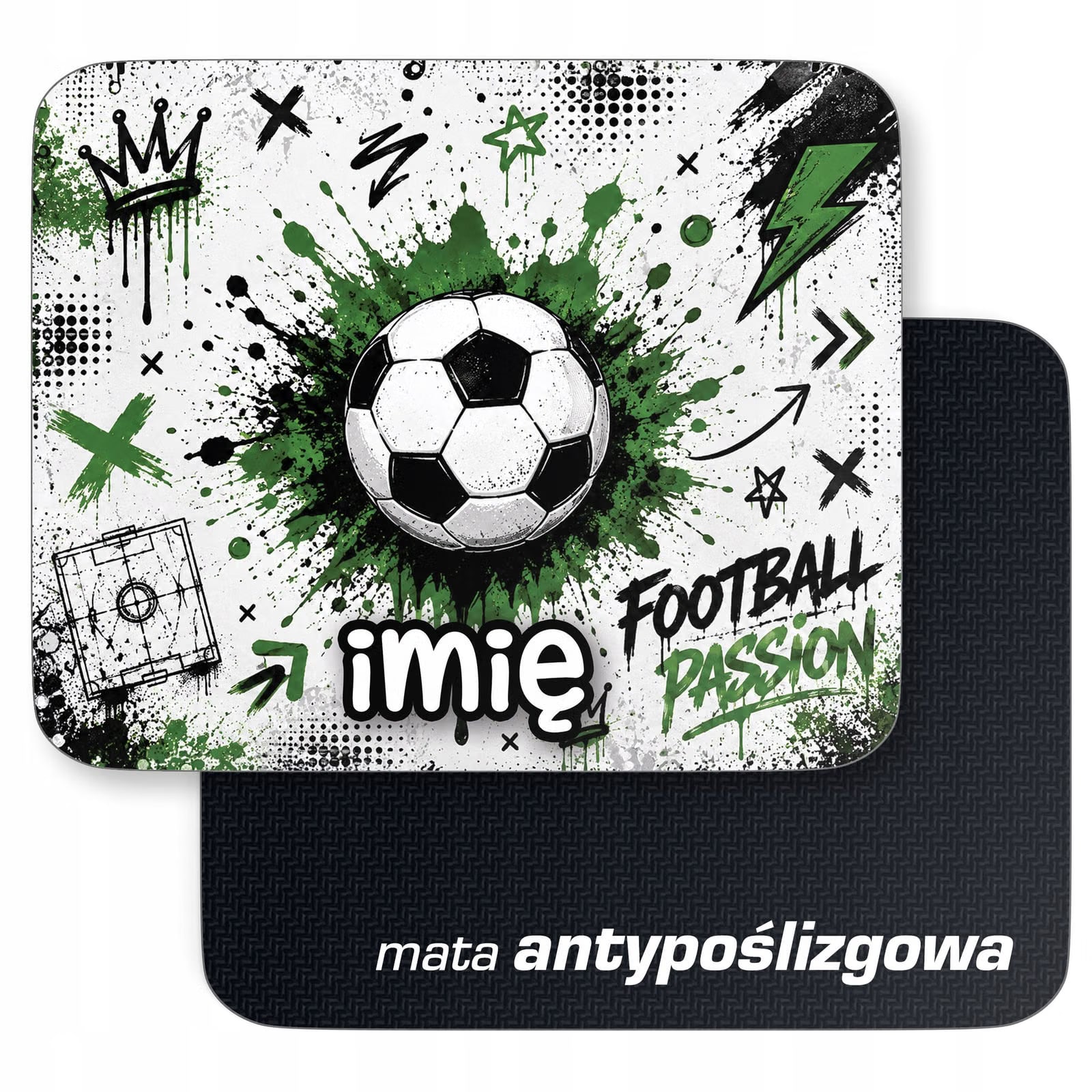 Podkładka pod mysz personalizowana z nadrukiem Piłka nożna dla graczy