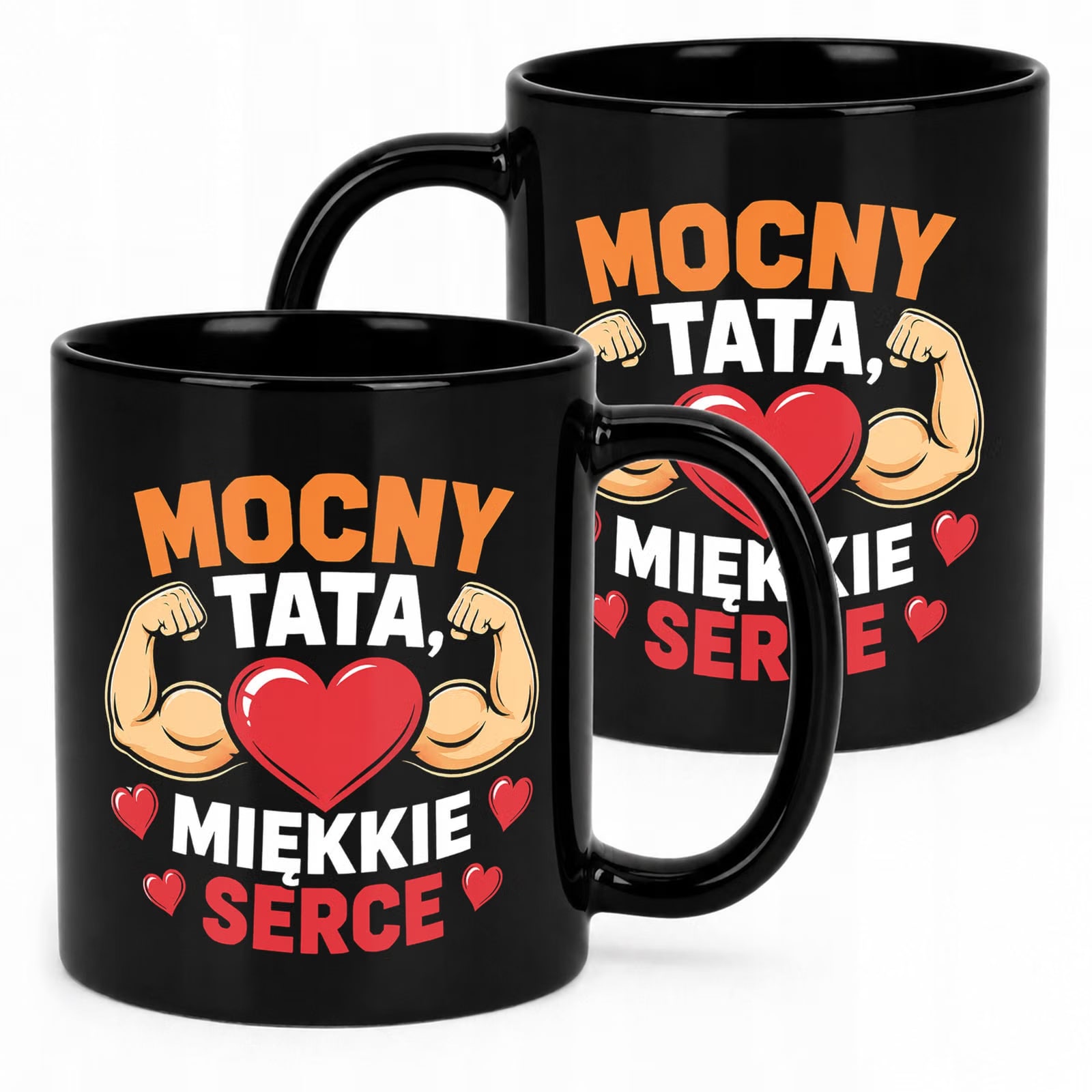 Kubek czarny dla taty prezent na Dzień Ojca wyjątkowy upominek dla tatusia