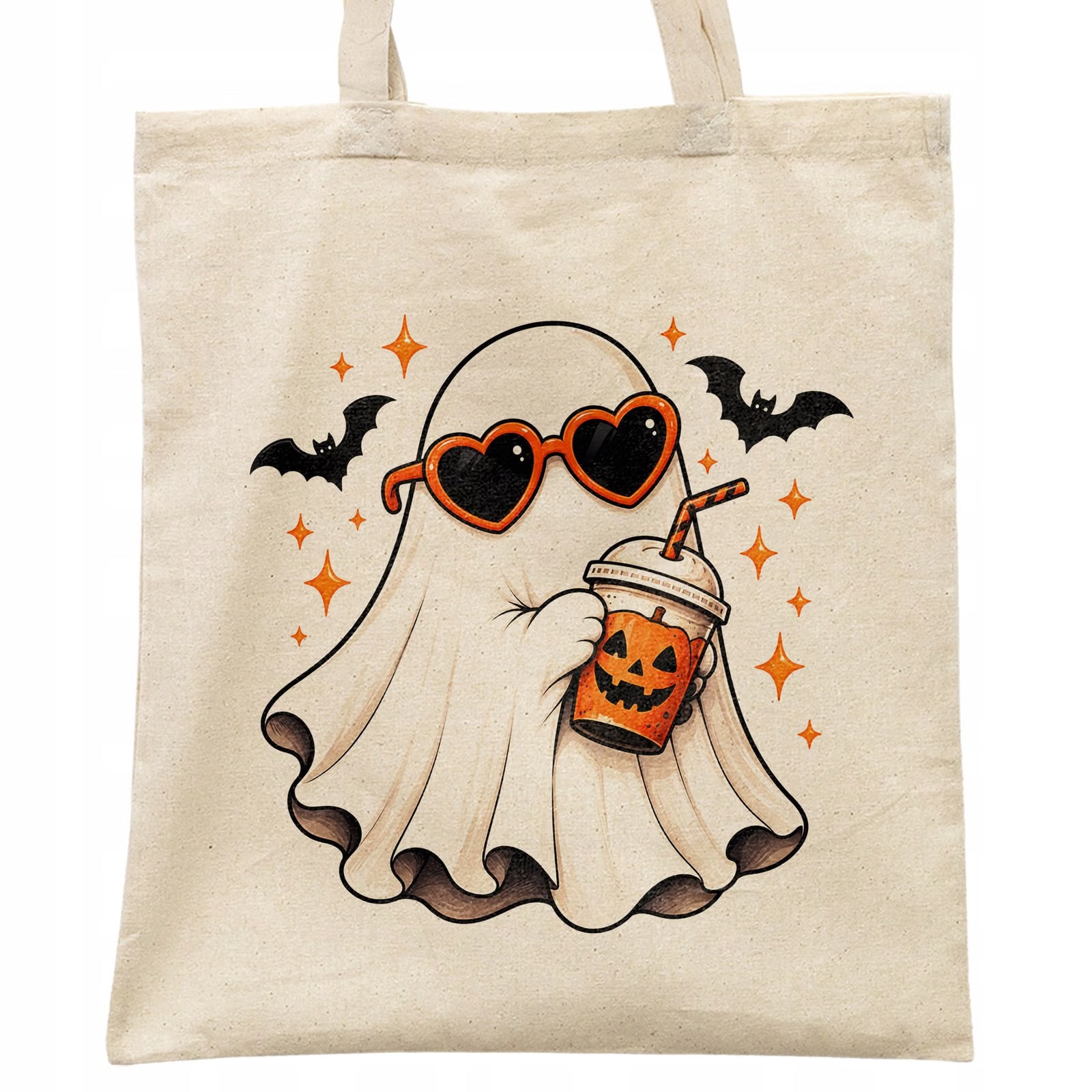 Torba shopper bawełniana halloween na zakupy z nadrukiem prezent