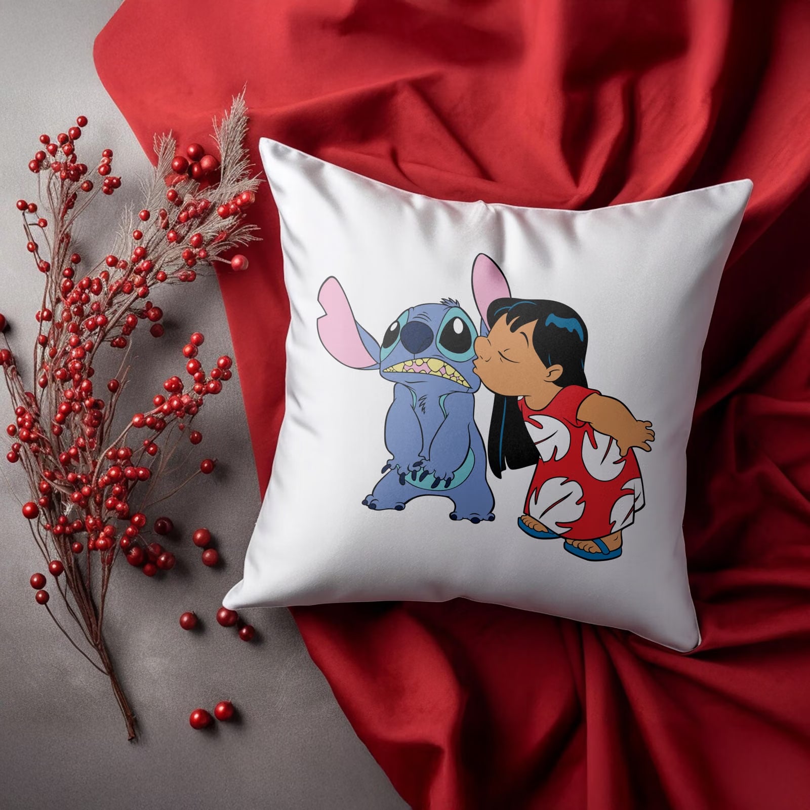 Poduszka 38x38cm Stitch Lilo i Stich Bajka Dla Dzieci Prezent