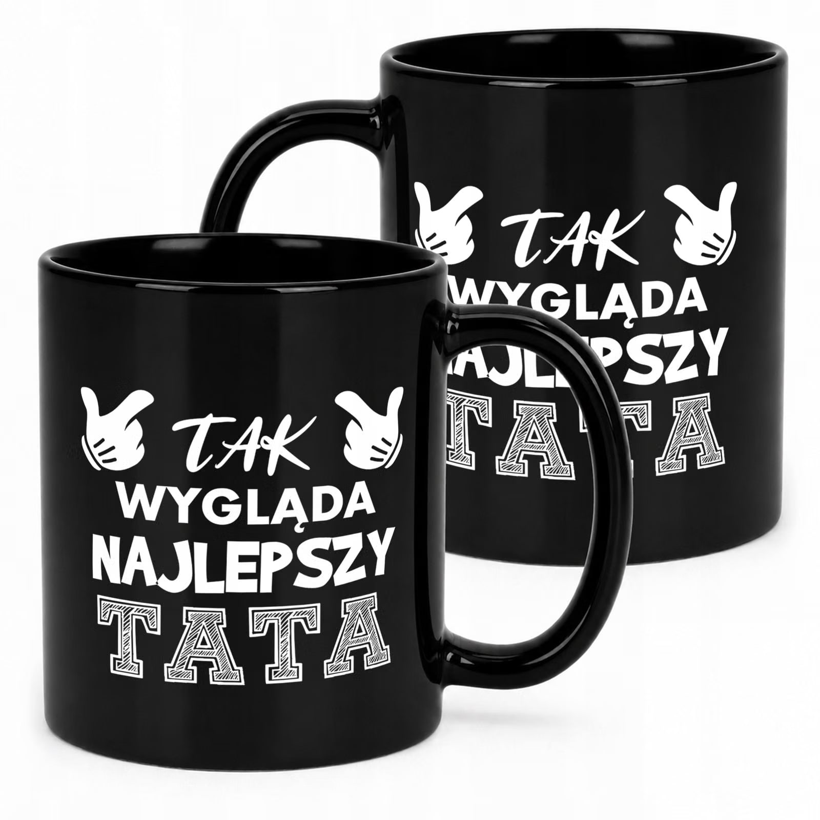 Dzień Ojca prezent dla taty kubek czarny wyjątkowy miły upominek dla taty