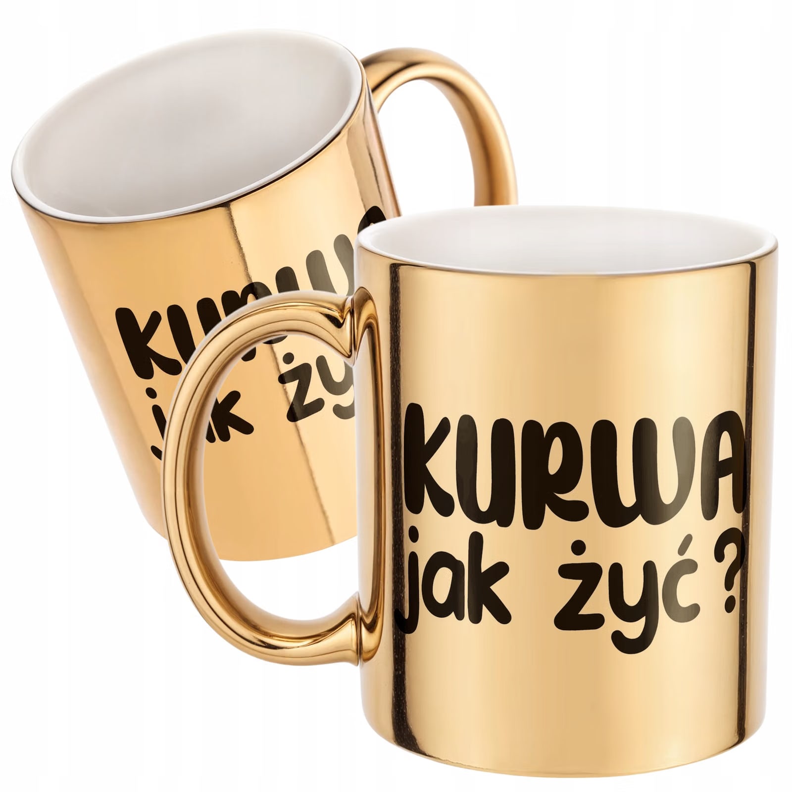 Złoty Kubek Ku**a Jak Żyć Śmieszny Zabawny Prezent