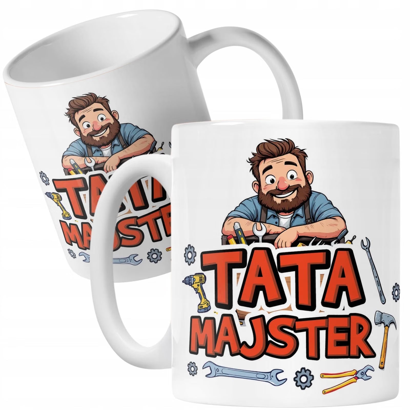 Zestaw Kubek + Czapka z daszkiem Dzień Ojca Dla Taty Tata Majster Prezent