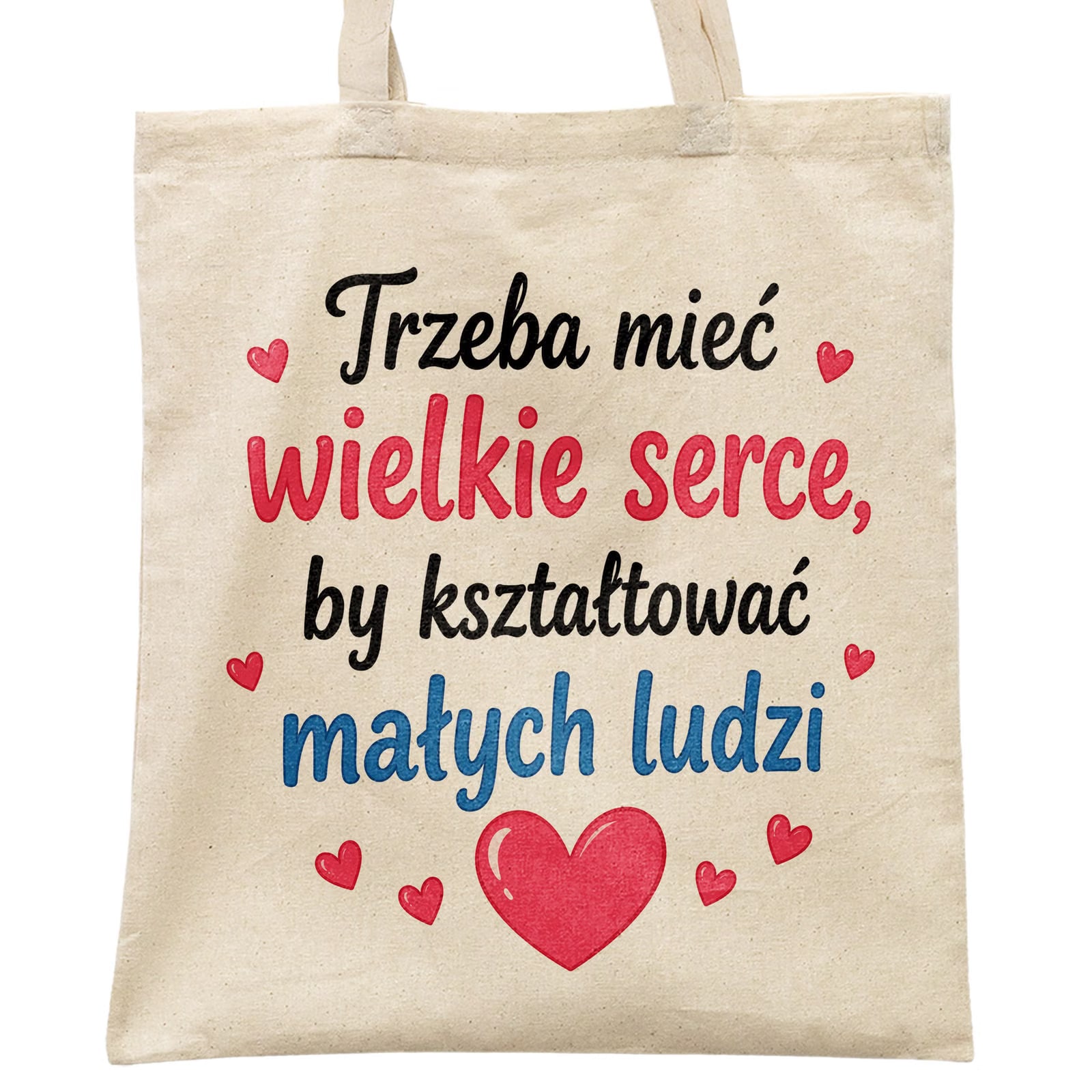 Torba shopper bawełniana Dzień Nauczyciela na zakupy z nadrukiem prezent