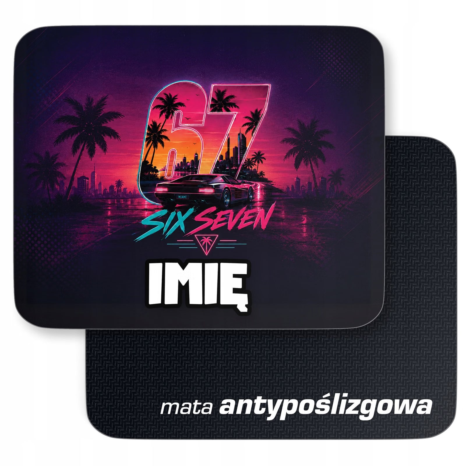 Podkładka pod mysz personalizowana z nadrukiem Miami Vice 67 dla graczy
