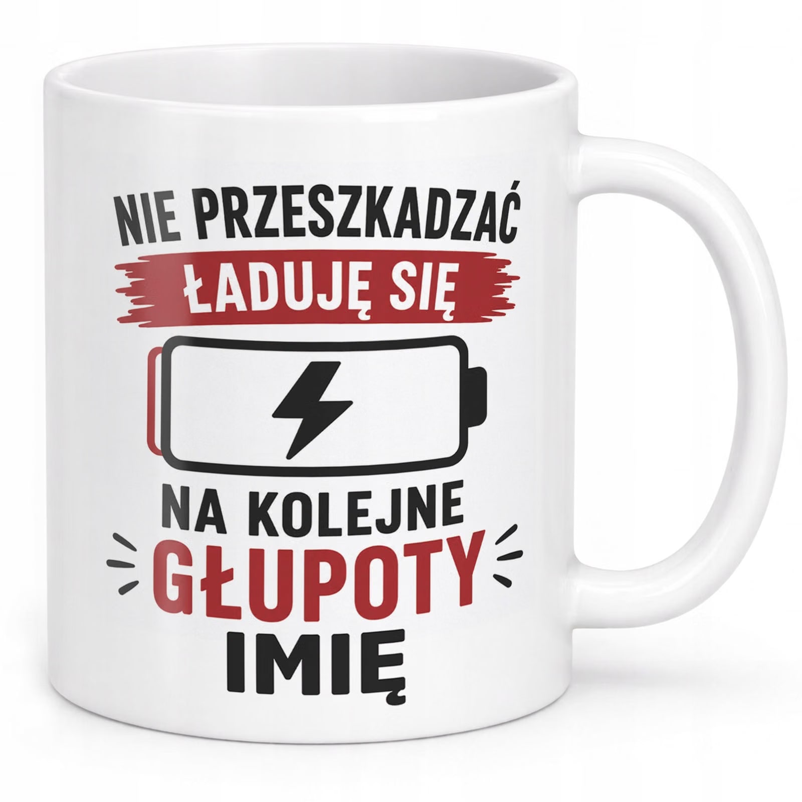 Biały Kubek personalizowany z nadrukiem Dzień Chłopaka Dla Mężczyzny