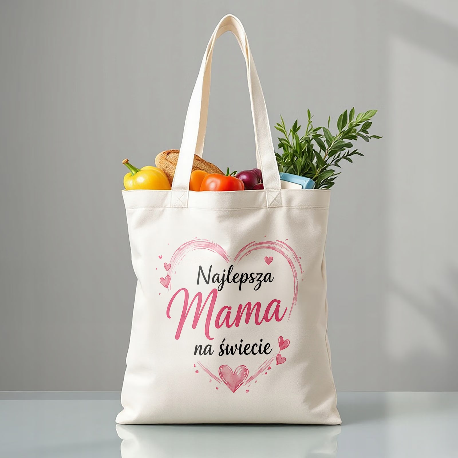 Prezent na Dzień Matki torba bawełniana dla mamy idealny upominek dla mamy