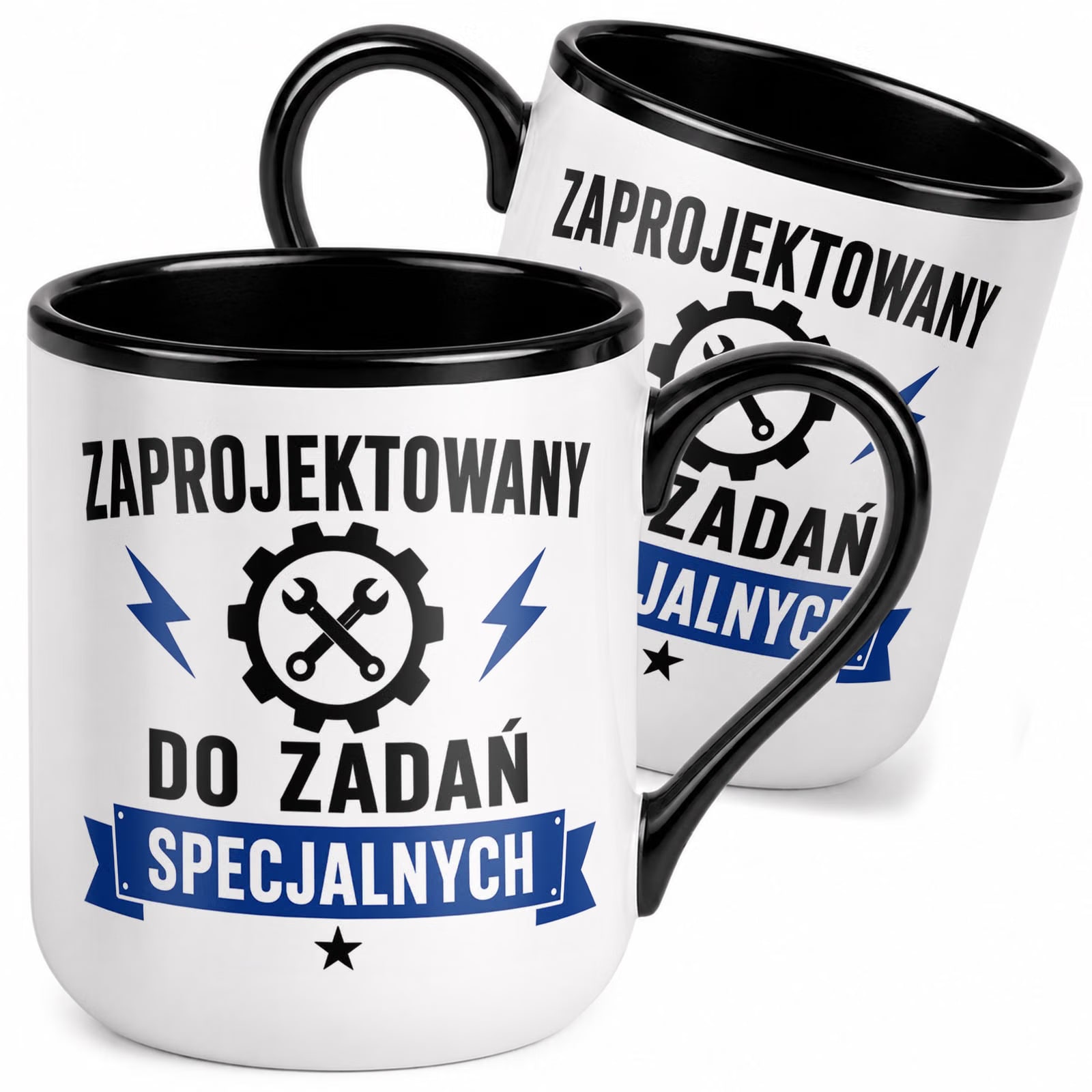 Kubek z nadrukiem Premium Czarny Dzień Chłopaka Dla Mężczyzny Prezent