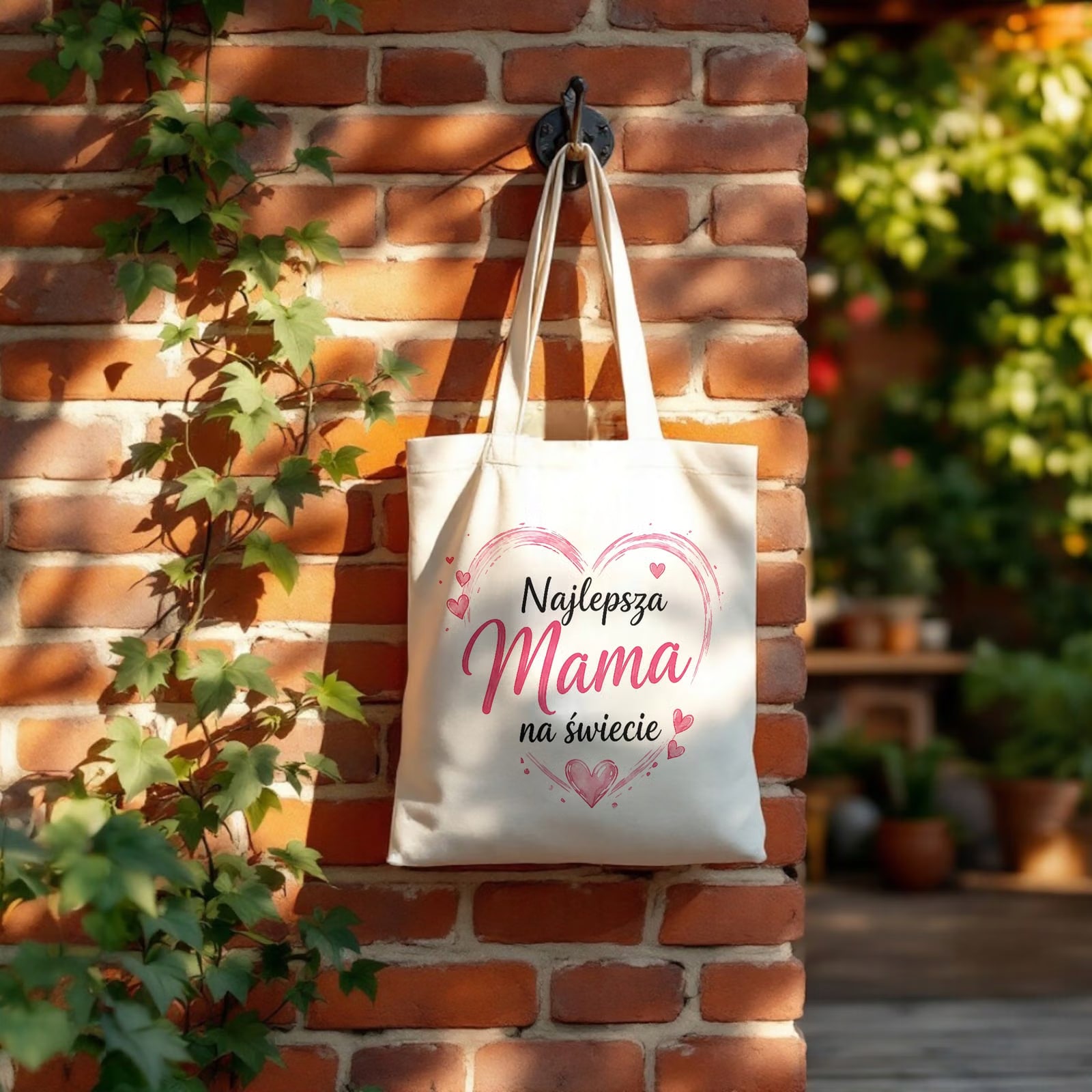 Prezent na Dzień Matki torba bawełniana dla mamy idealny upominek dla mamy