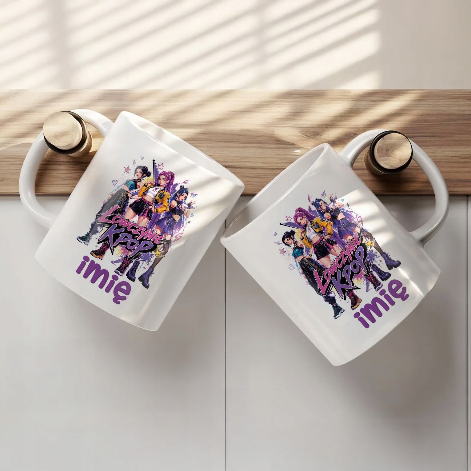 Zestaw personalizowany Kubek Podkładka pod mysz Łowczynie Kpop