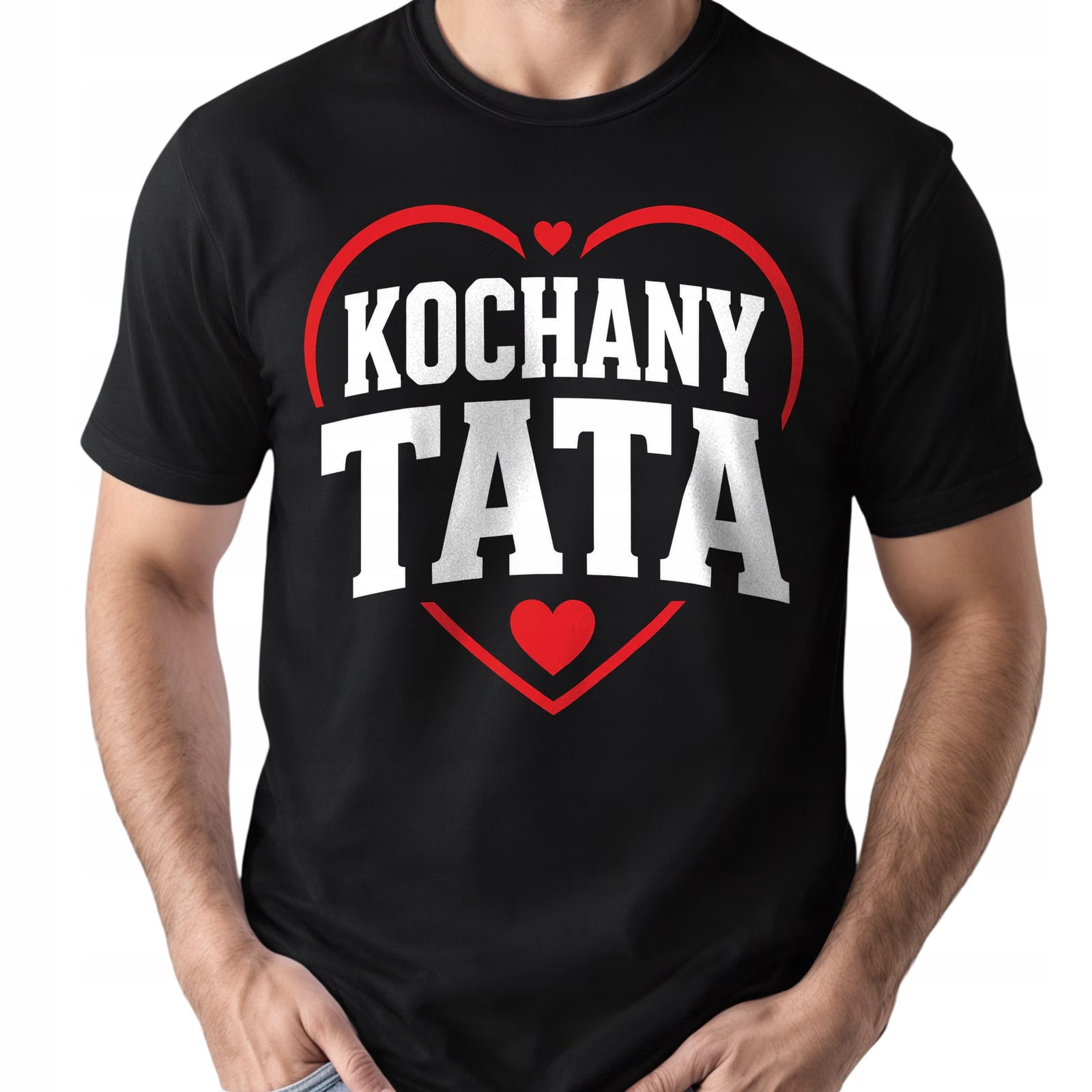 Koszulka czarna męska Dzień Ojca upominek dla taty prezent r. 3XL