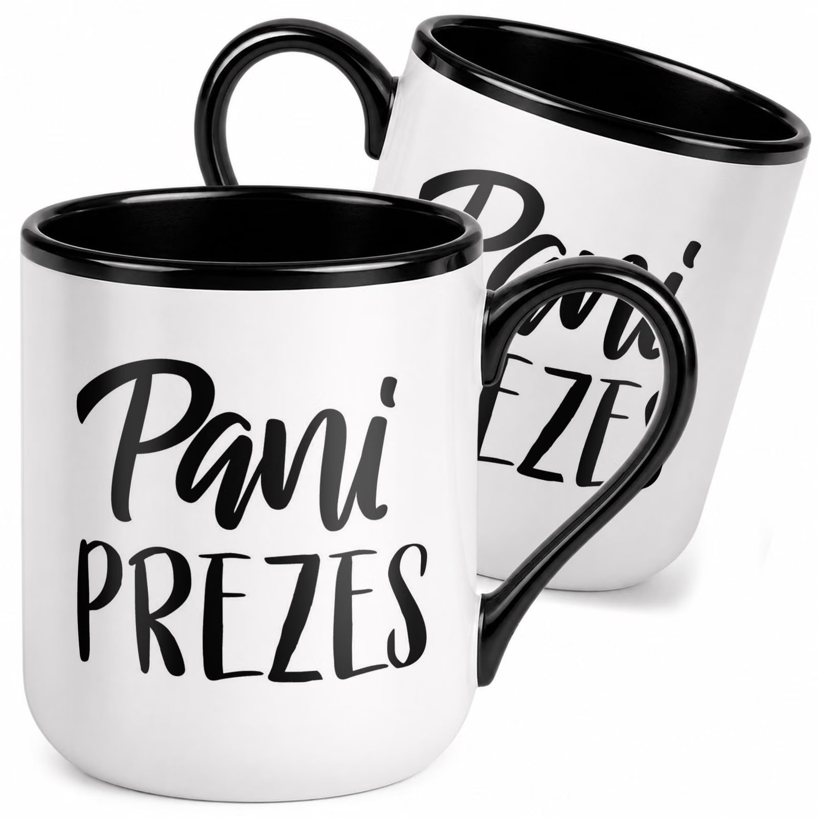 Kubek z nadrukiem Premium Czarny Dla Pani Prezes Upominek Prezent