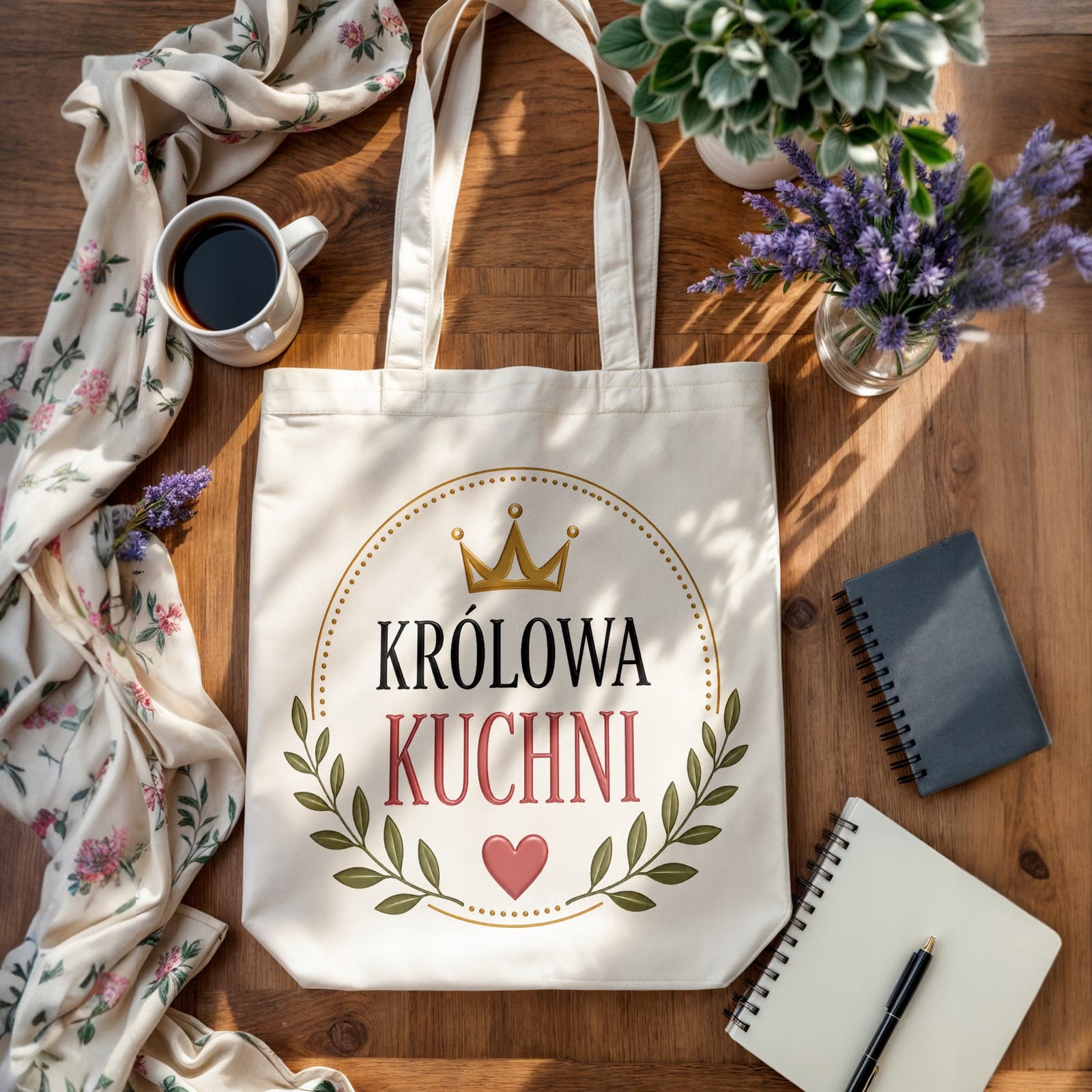 Torba bawełniana premium dla mamy prezent na Dzień Matki eco upominek