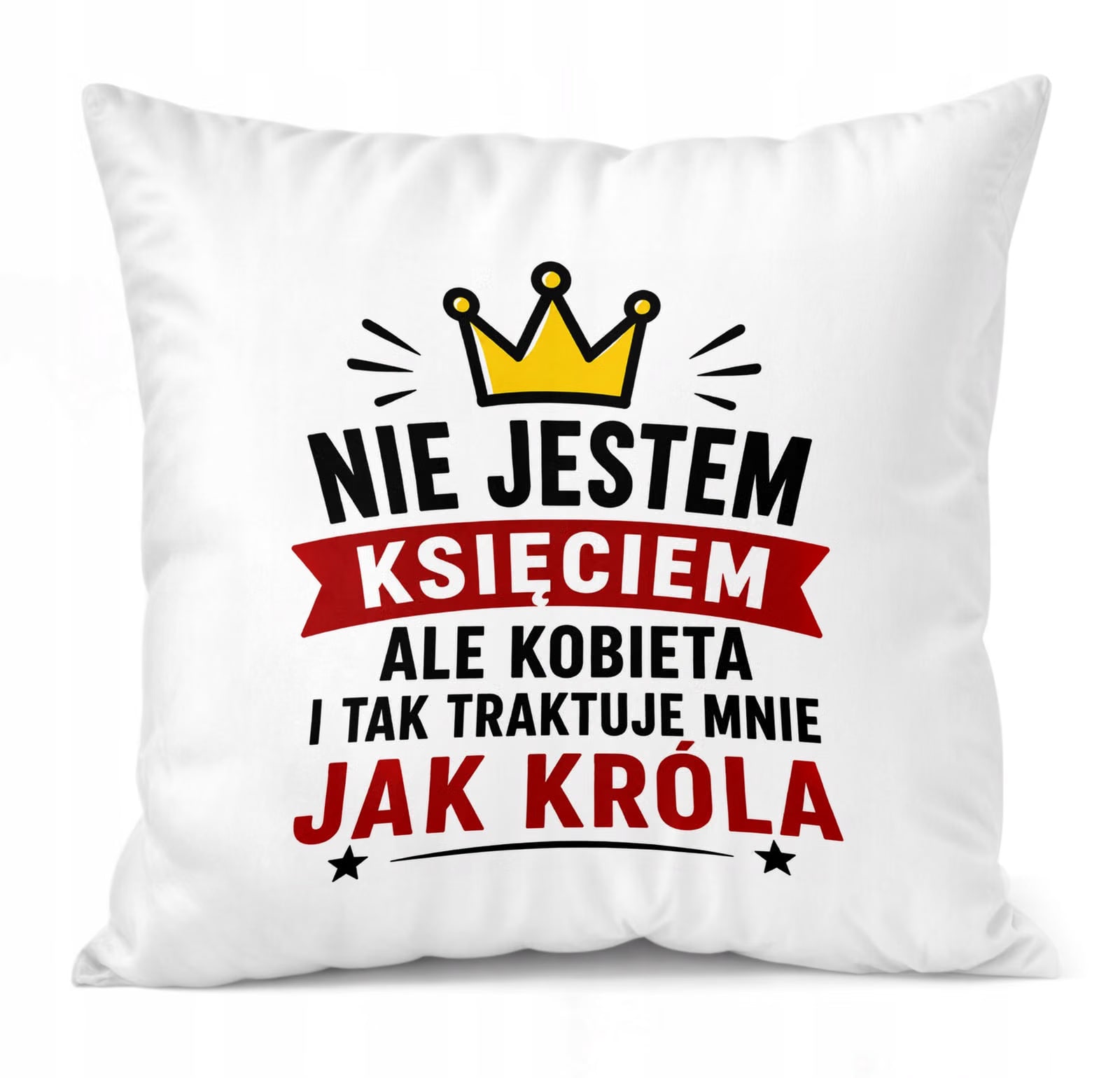Poduszka Jasiek z nadrukiem Dzień Chłopaka 38x38cm Prezent Upominek