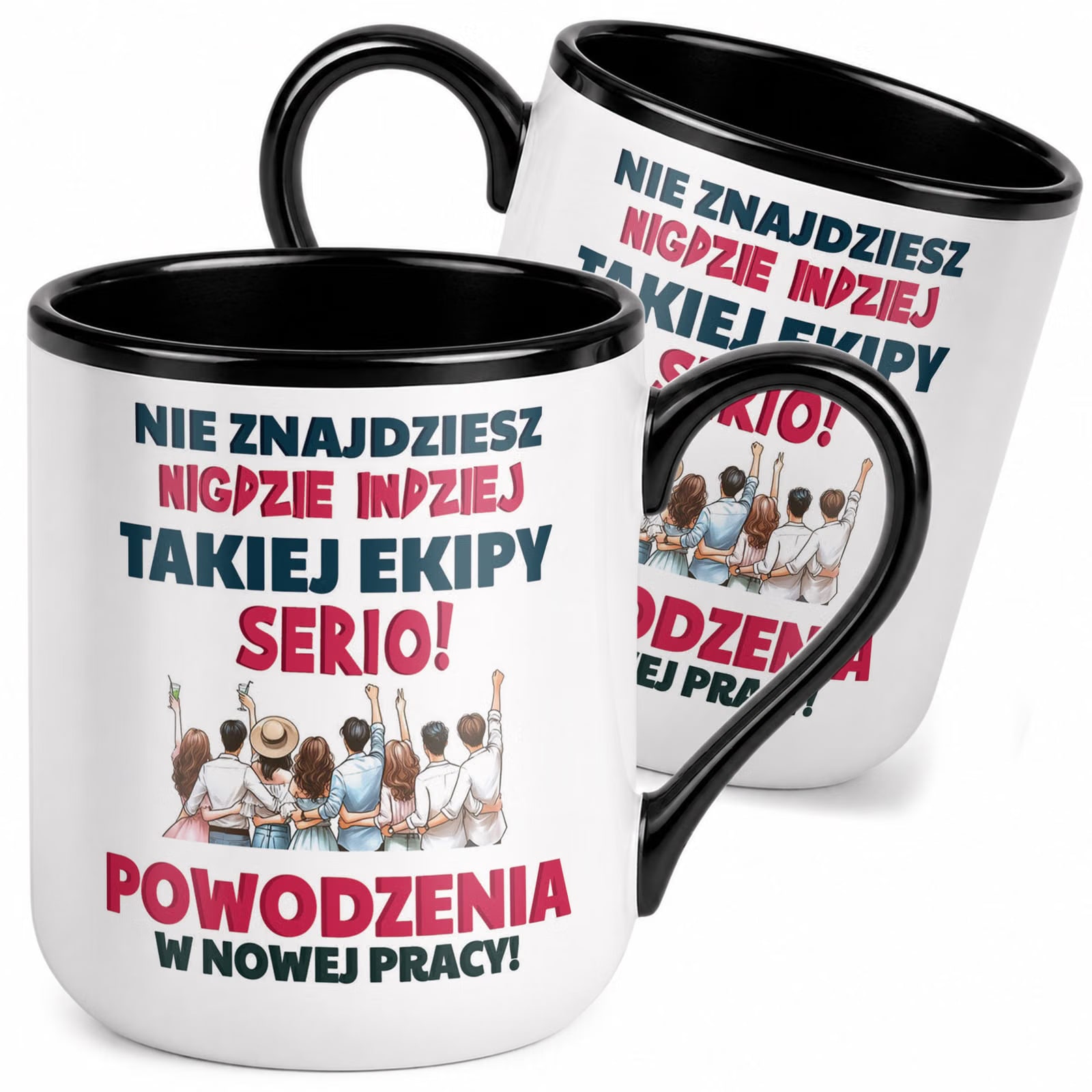 Kubek z nadrukiem Premium Czarny Pożegnanie Odejście z Pracy Prezent