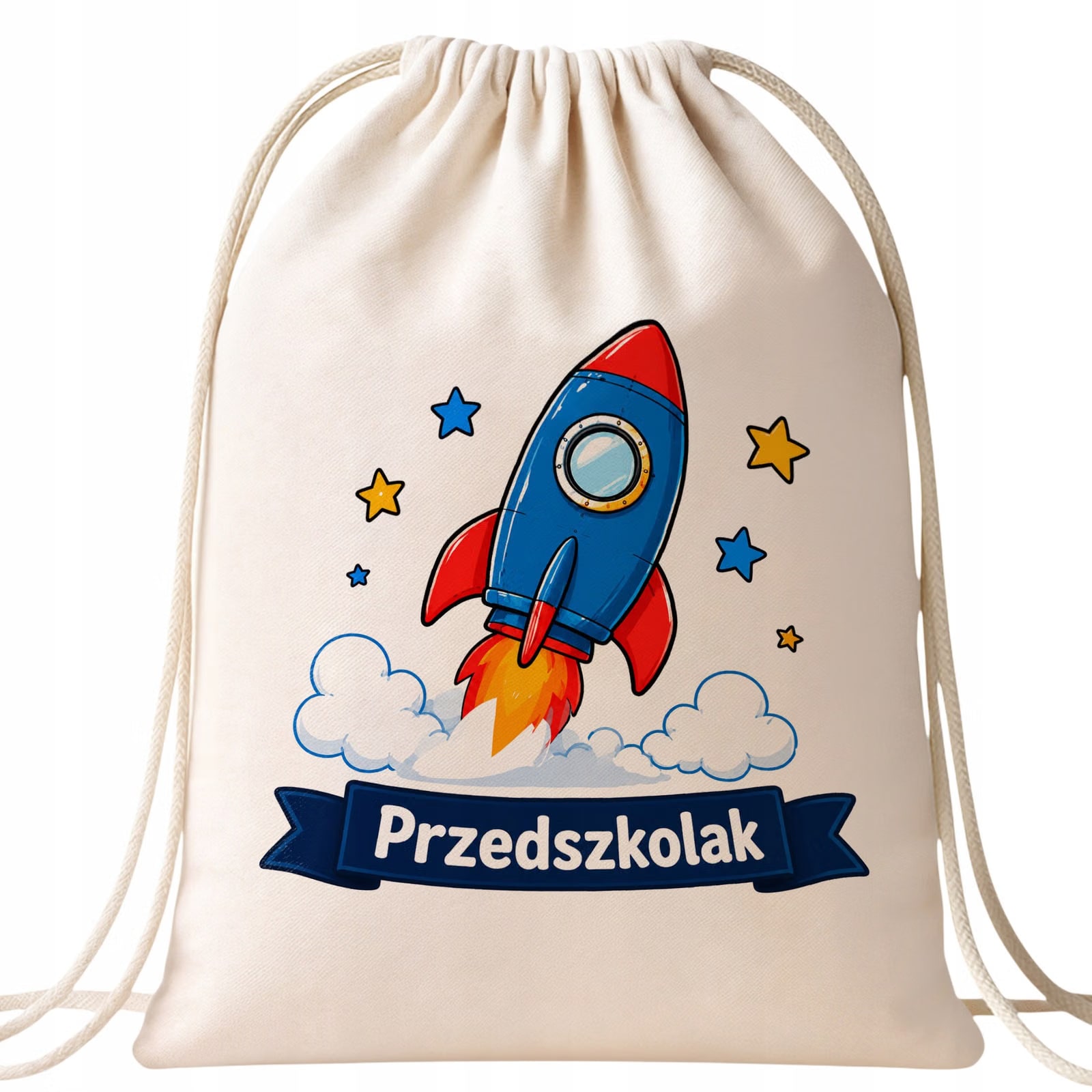 Zestaw Plecak Worek Kubek Emaliowany Z Nadrukiem Przedszkolak Szkoła