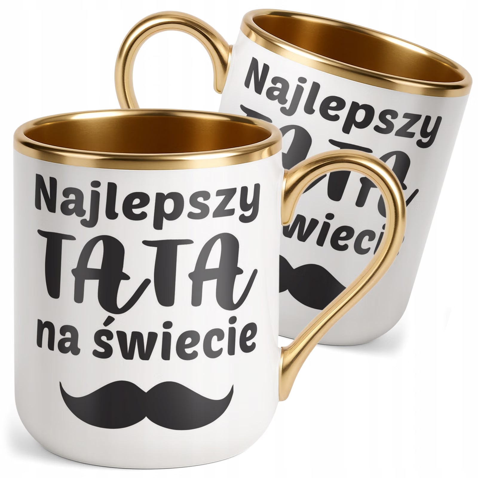 Kubek Premium Złoty Dzień Ojca Dla Taty Najlepszy Tata Na Świecie Prezent