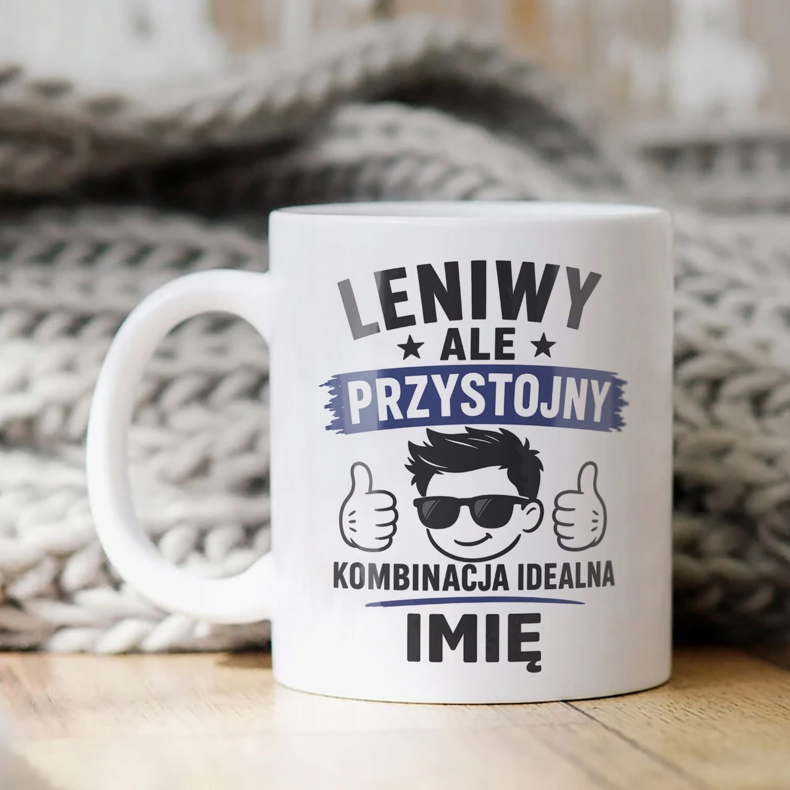 Biały Kubek personalizowany z nadrukiem Dzień Chłopaka Dla Mężczyzny