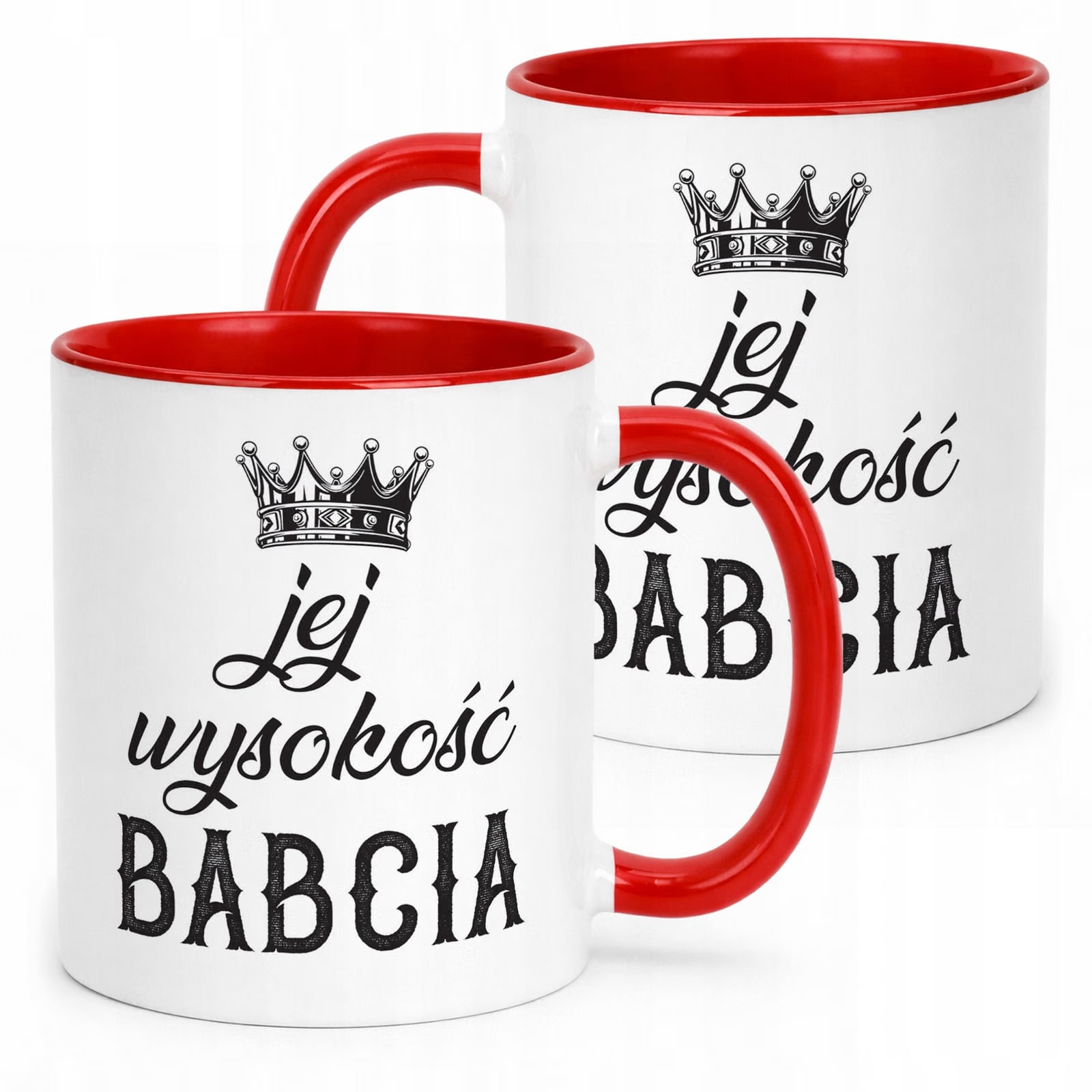 Kubek Czerwony Dzień Babci Dla Babci Prezent Upominek