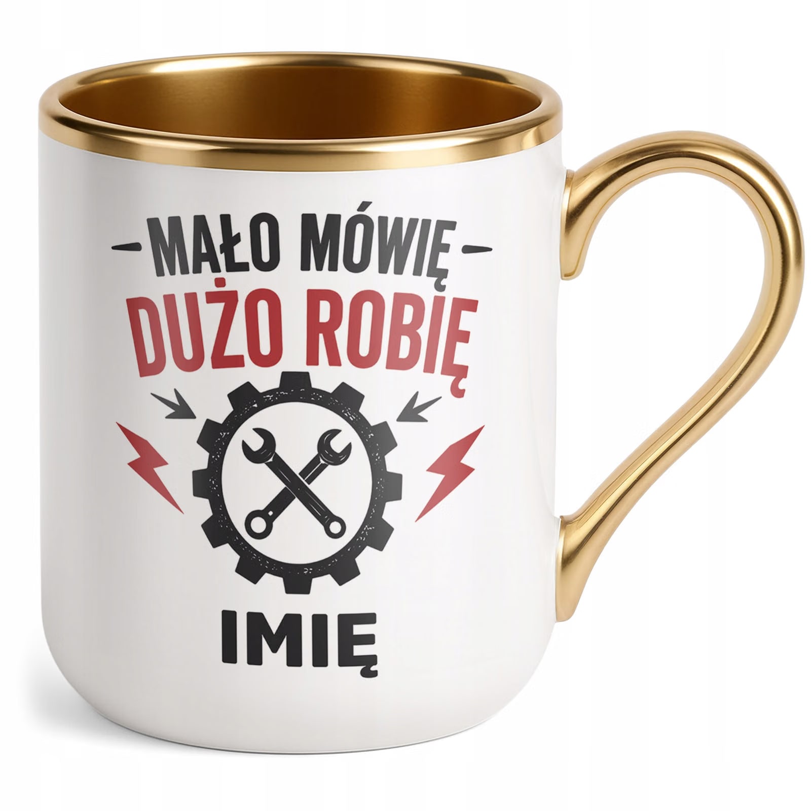 Kubek personalizowany z nadrukiem Premium Złoty Dzień Chłopaka