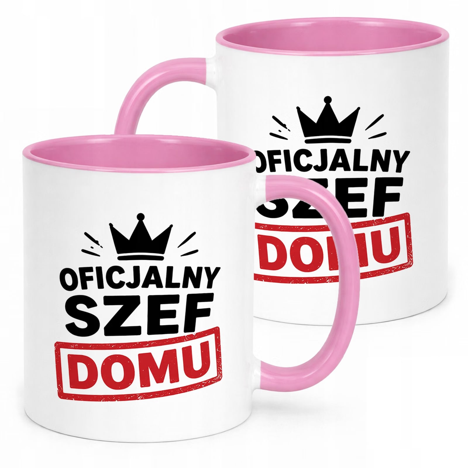 Kubek Różowy upominek na Dzień Ojca prezent dla taty