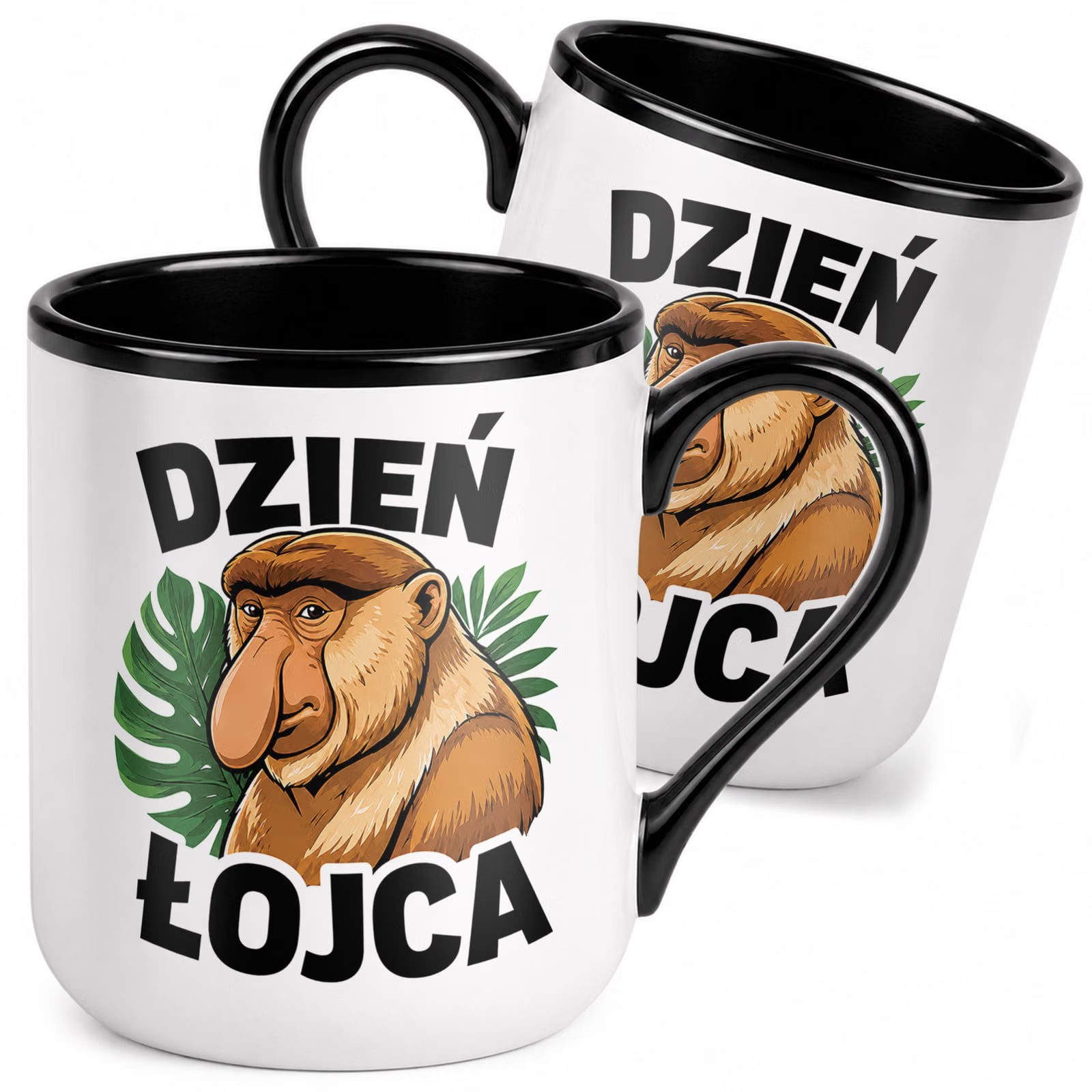 Kubek z nadrukiem Premium Czarny Dla Taty Dzień Ojca Upominek Prezent