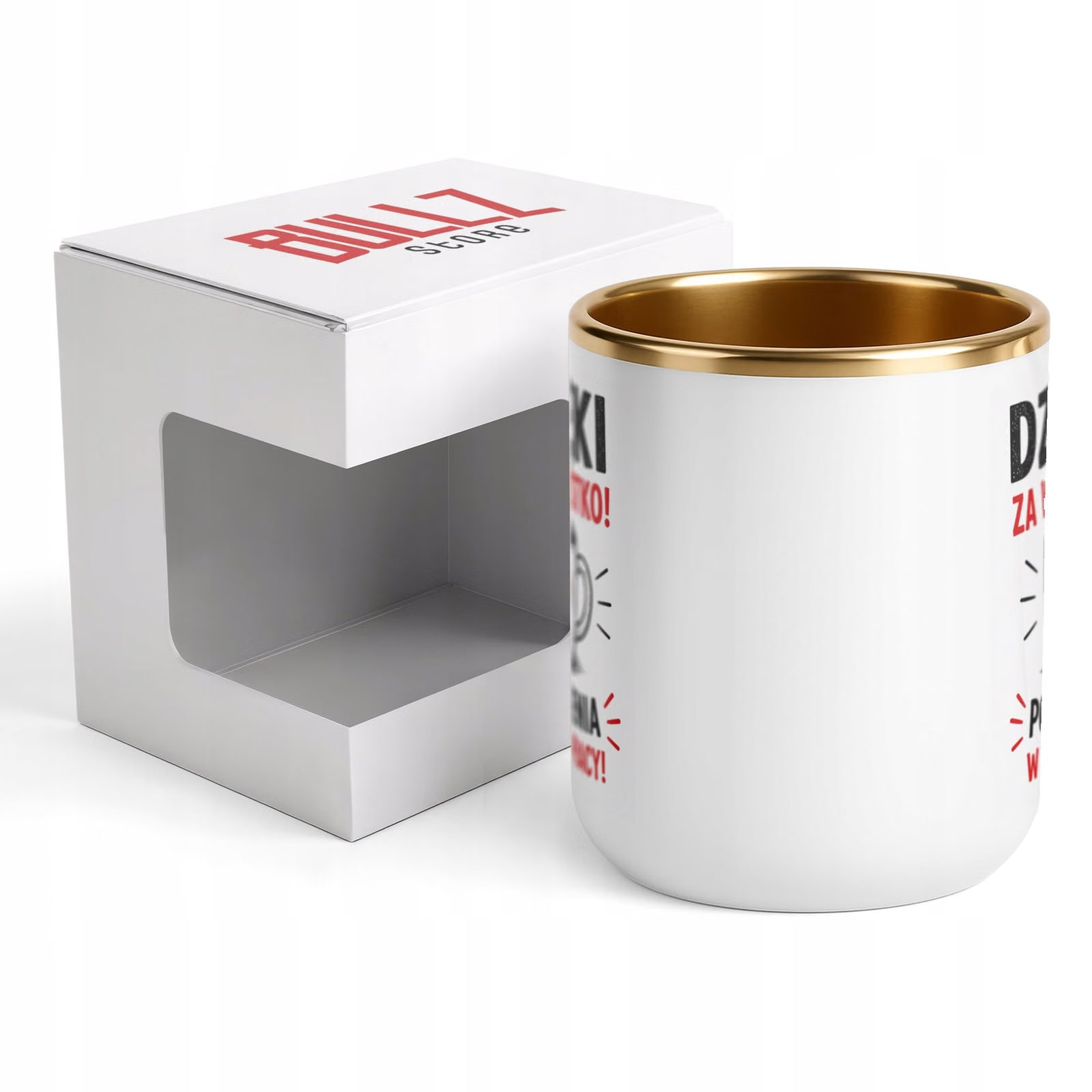 Kubek z nadrukiem Premium Złoty Pożegnanie Odejście z Pracy