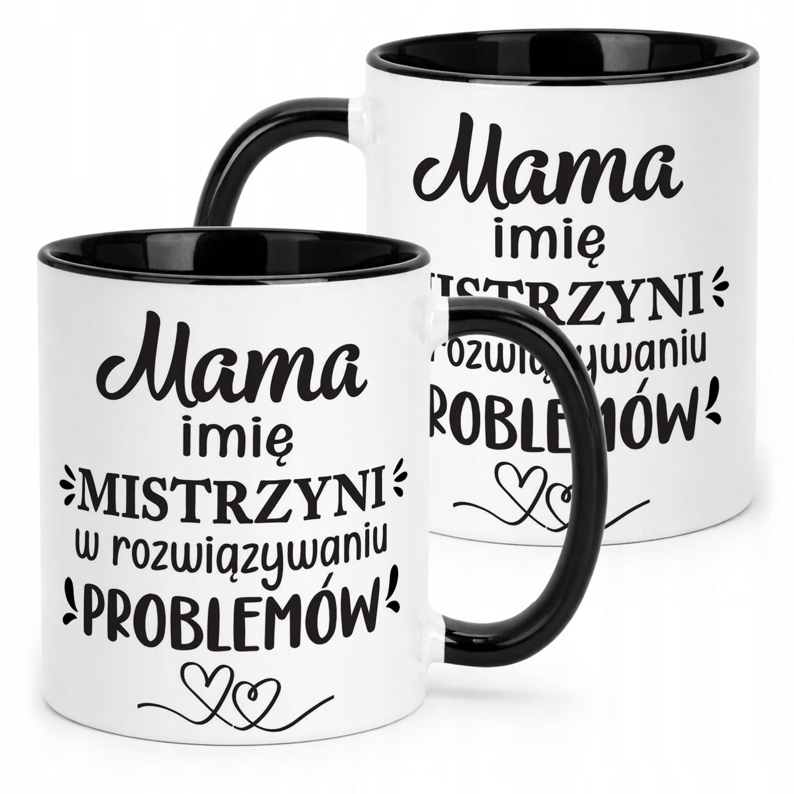 Kubek Czarny Personalizowany Dzień Matki Dla Mamy Prezent Upominek