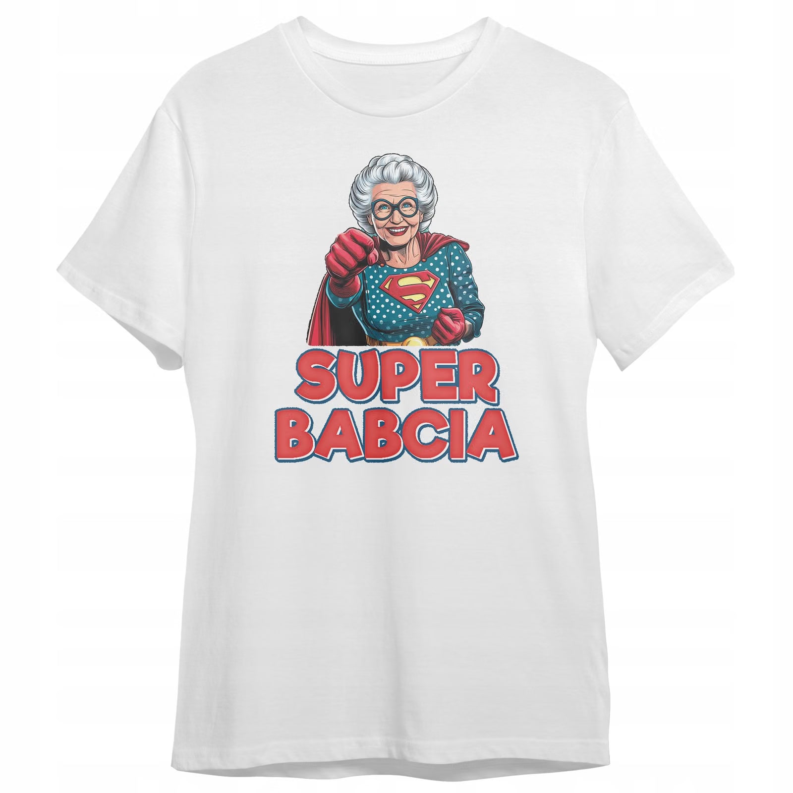 Koszulka Damska T-shirt Na Dzień Babci Prezent Super Babcia