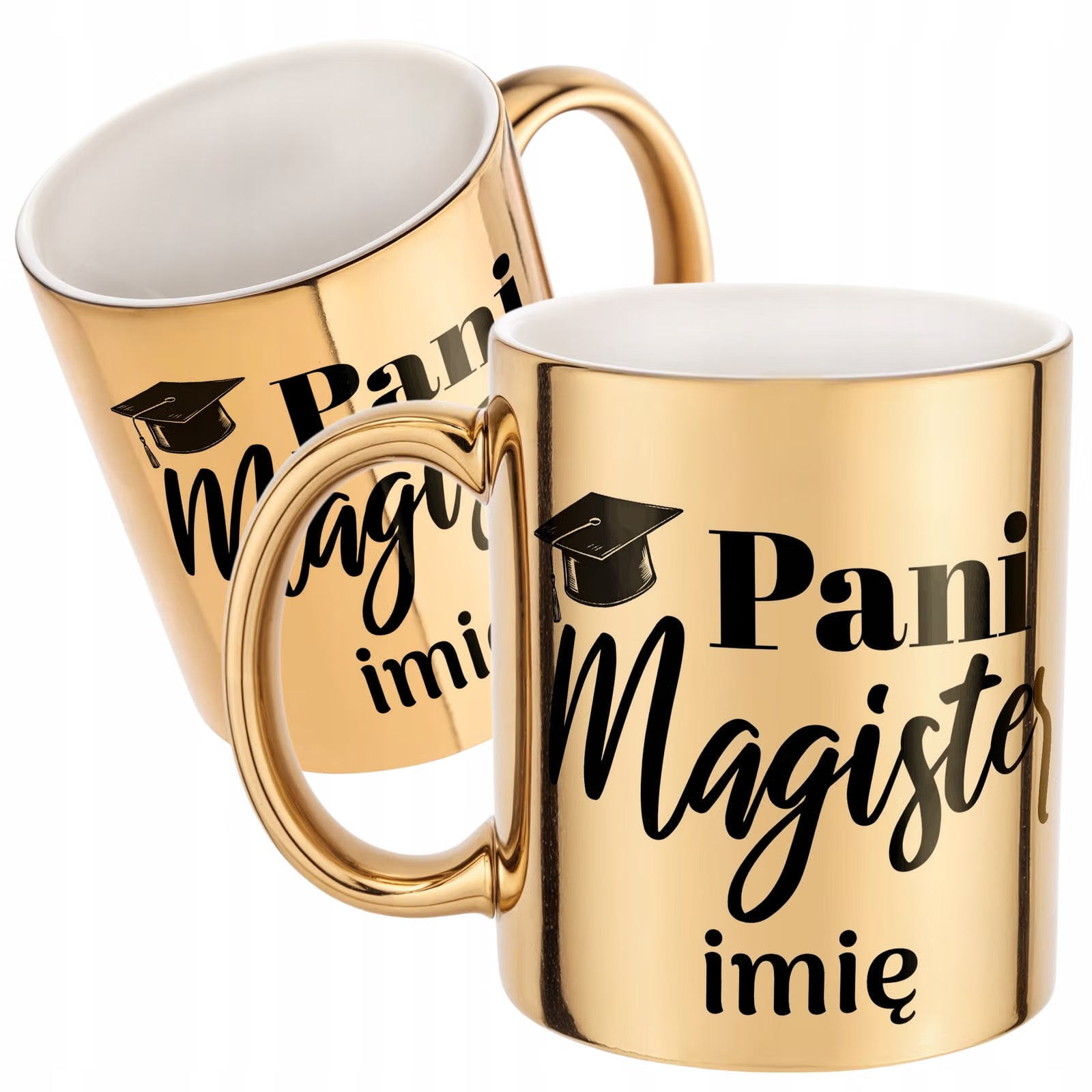 Złoty Kubek Personalizowany Pani Magister Prezent Upominek