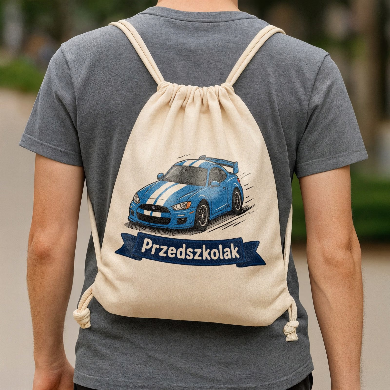 Zestaw Plecak Worek Kubek Emaliowany Z Nadrukiem Przedszkolak Szkoła