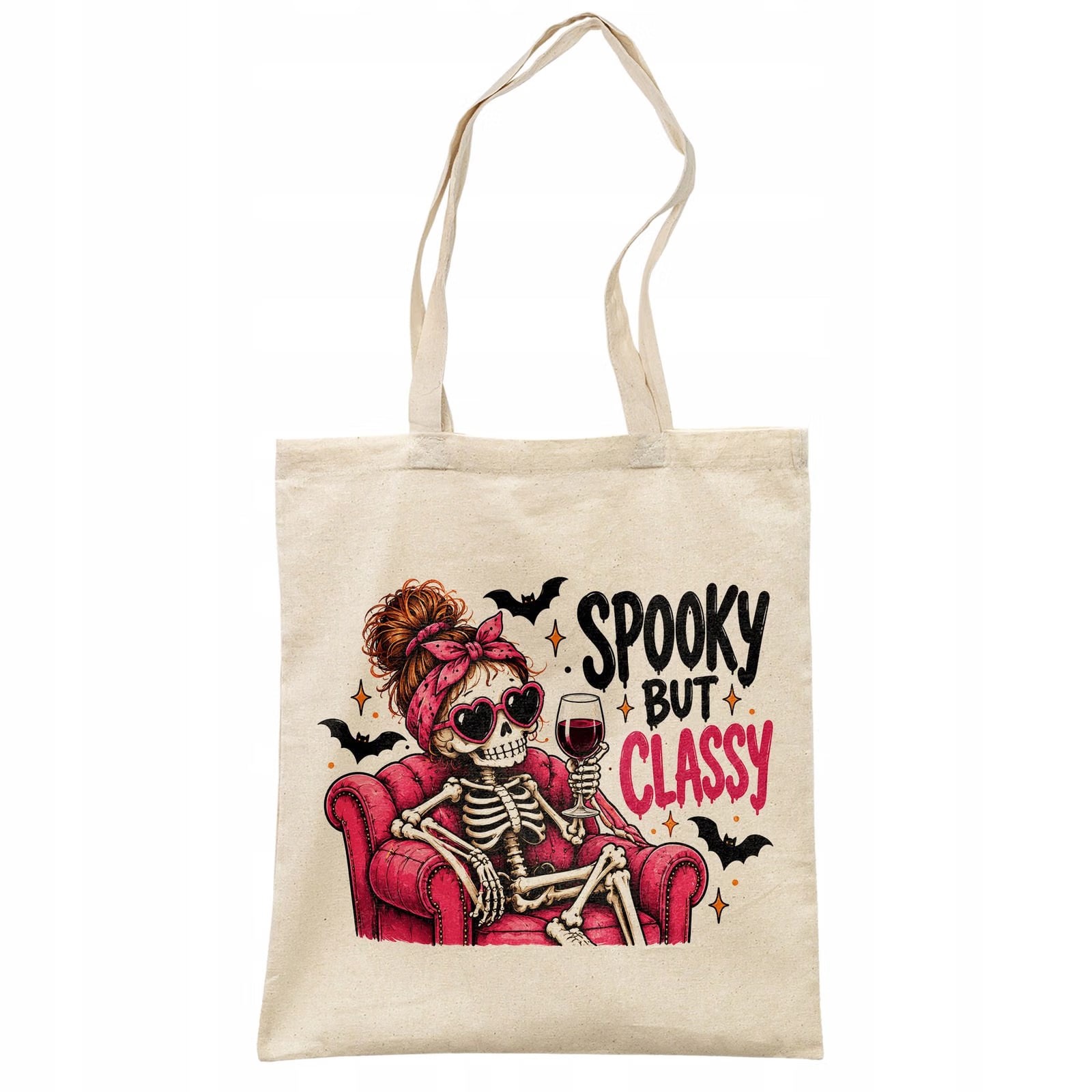 Torba shopper bawełniana halloween na zakupy z nadrukiem prezent