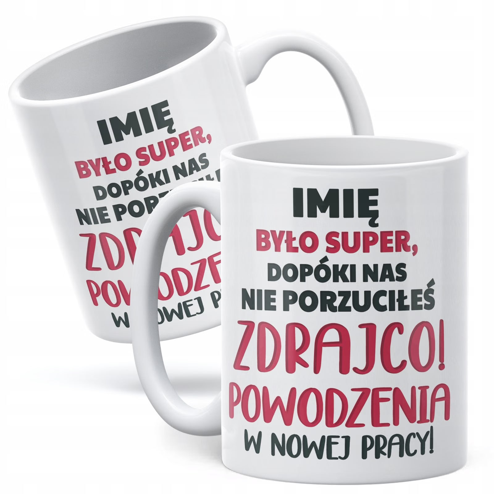 Kubek ceramiczny Personalizowany Pożeganie Odejście z Pracy Dla Kolegi